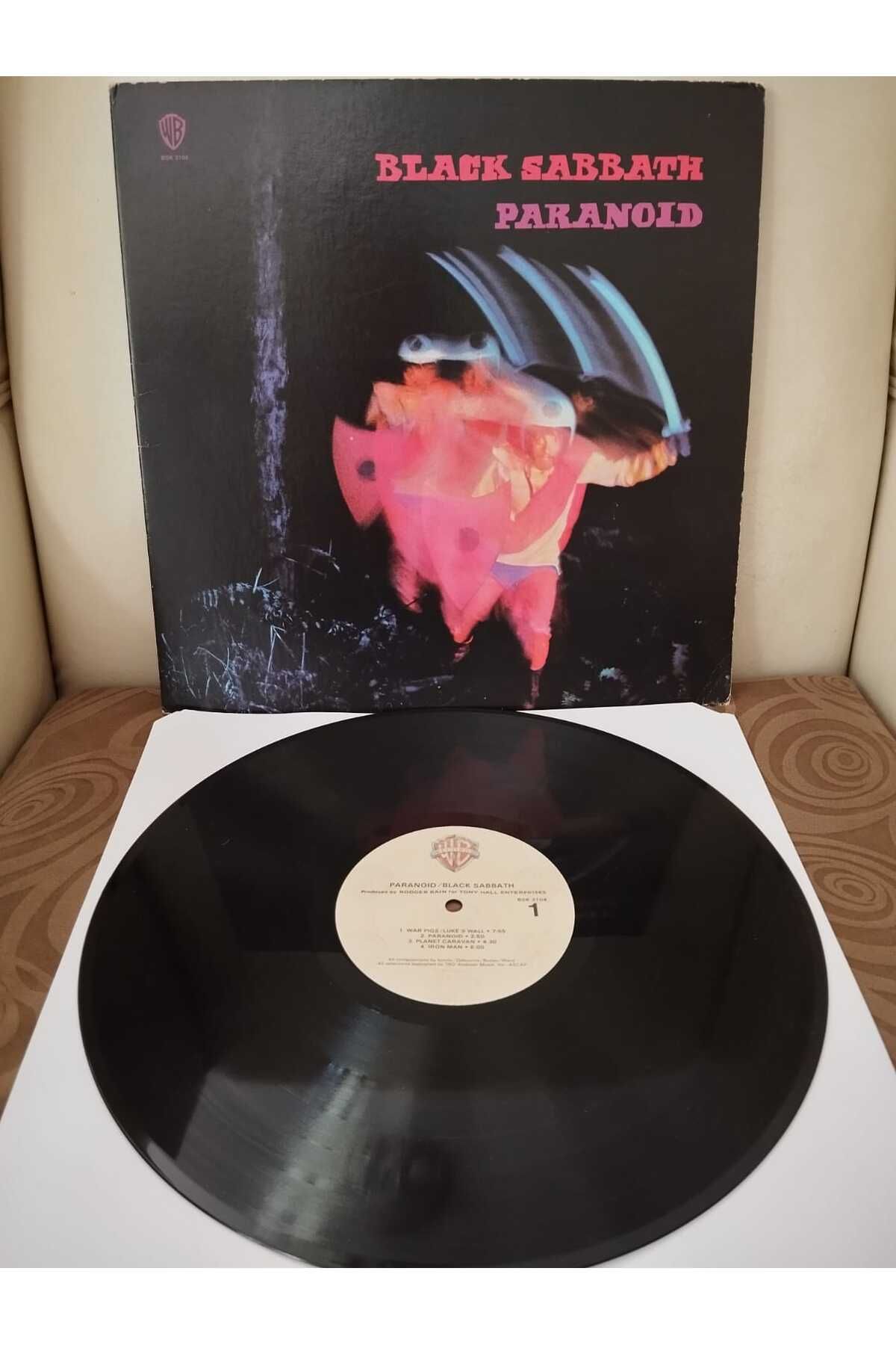 Plakperest Black Sabbath – Paranoid - 1986 Amerika Basım LP Plak Albüm-2.EL