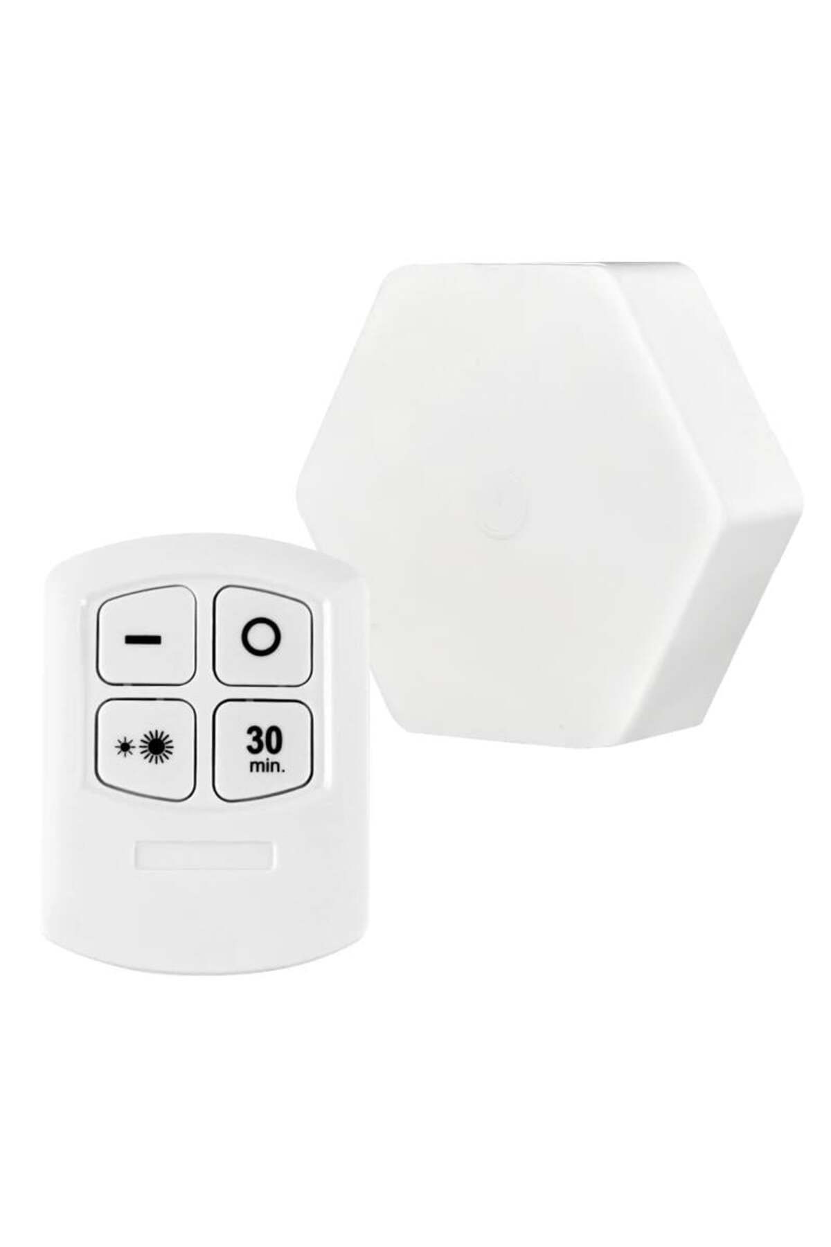 Powermaster MX-359 Tekli Altıgen Kumandalı Pilli Dokunmatik Tezgah Altı - Duvar Led Aydınlatma