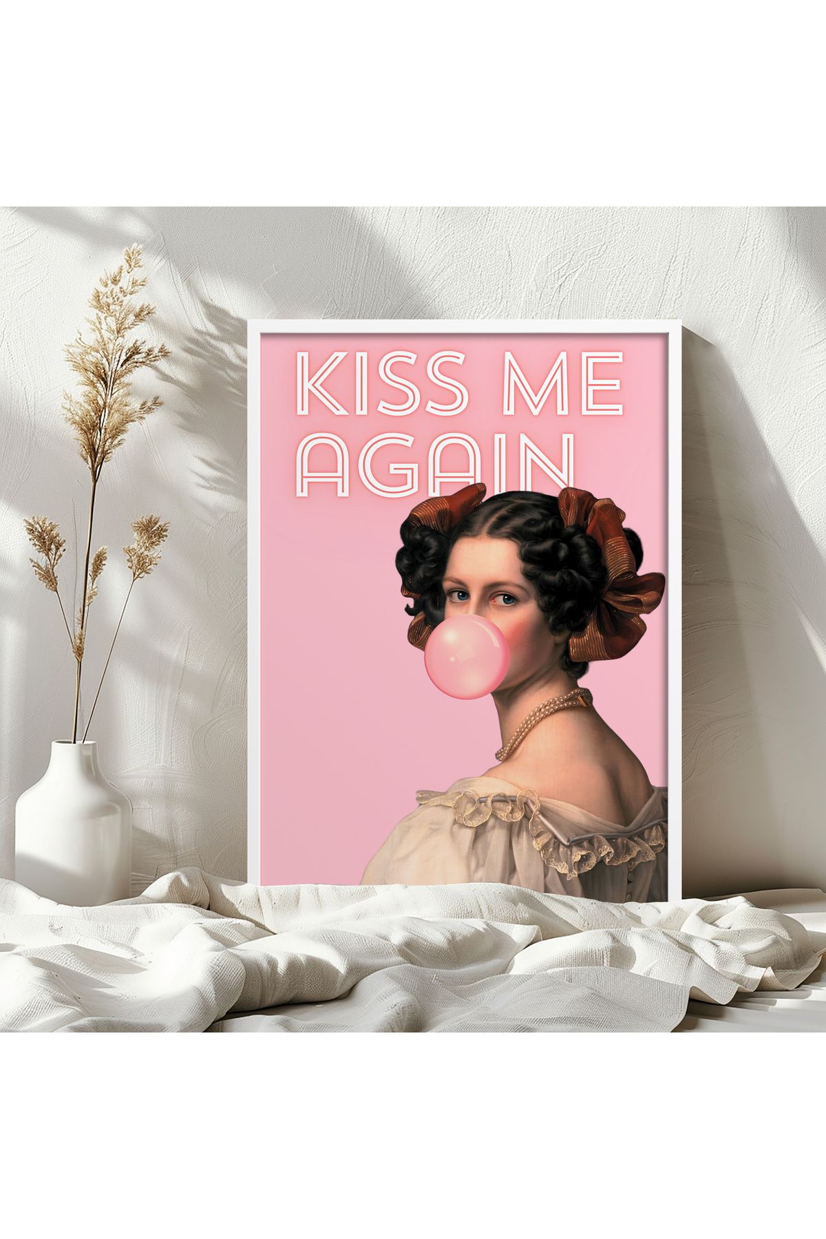 HOMEPACK Tekli Ahşap Çerçeveli Tablo Tek Parça Poster Tablo TK/EXCLUSIVE010