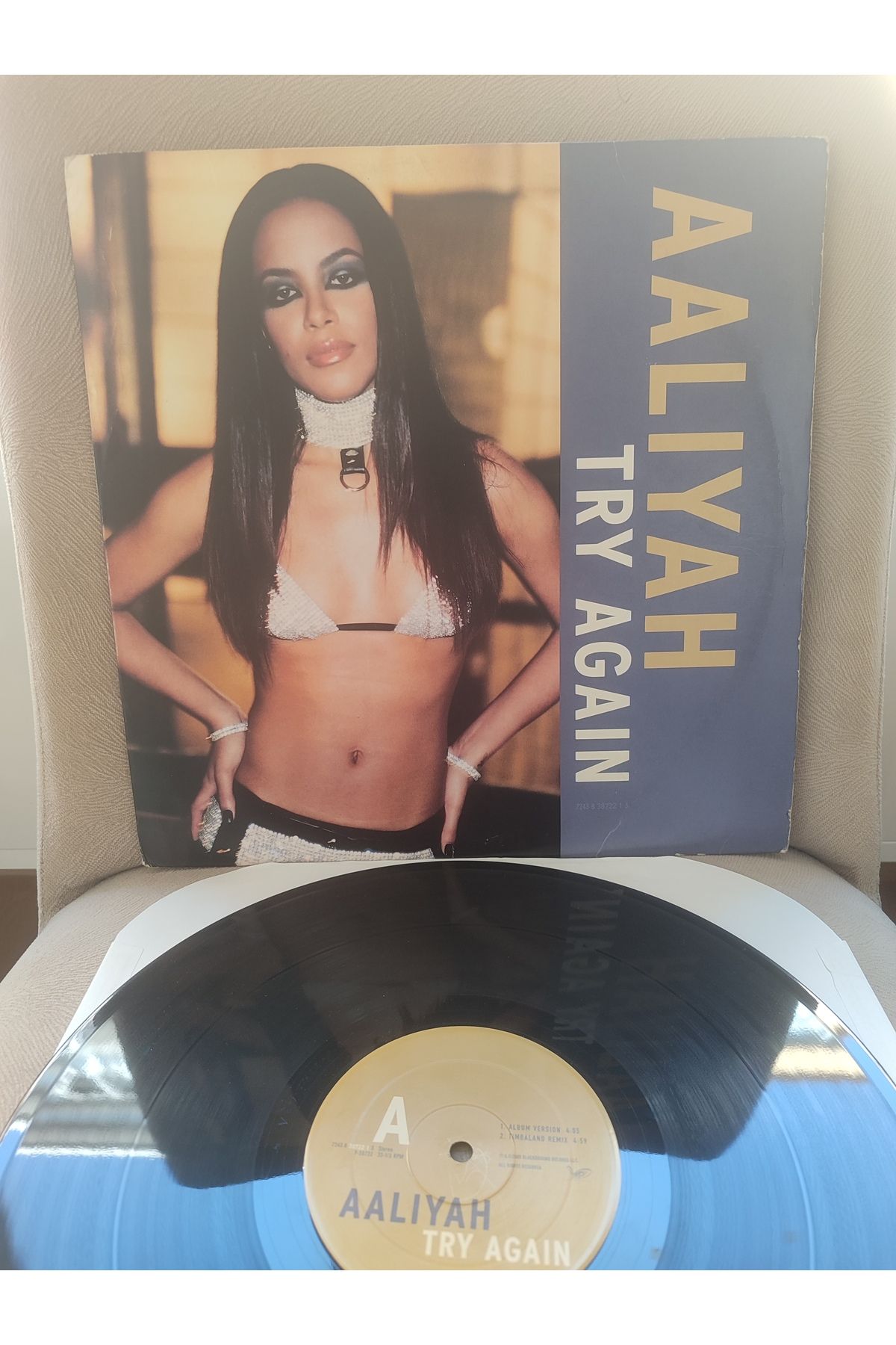 Plakperest AALIYAH - Try Again - 2000 USA Basım - 33 lük Maxi Single Plak 2.EL