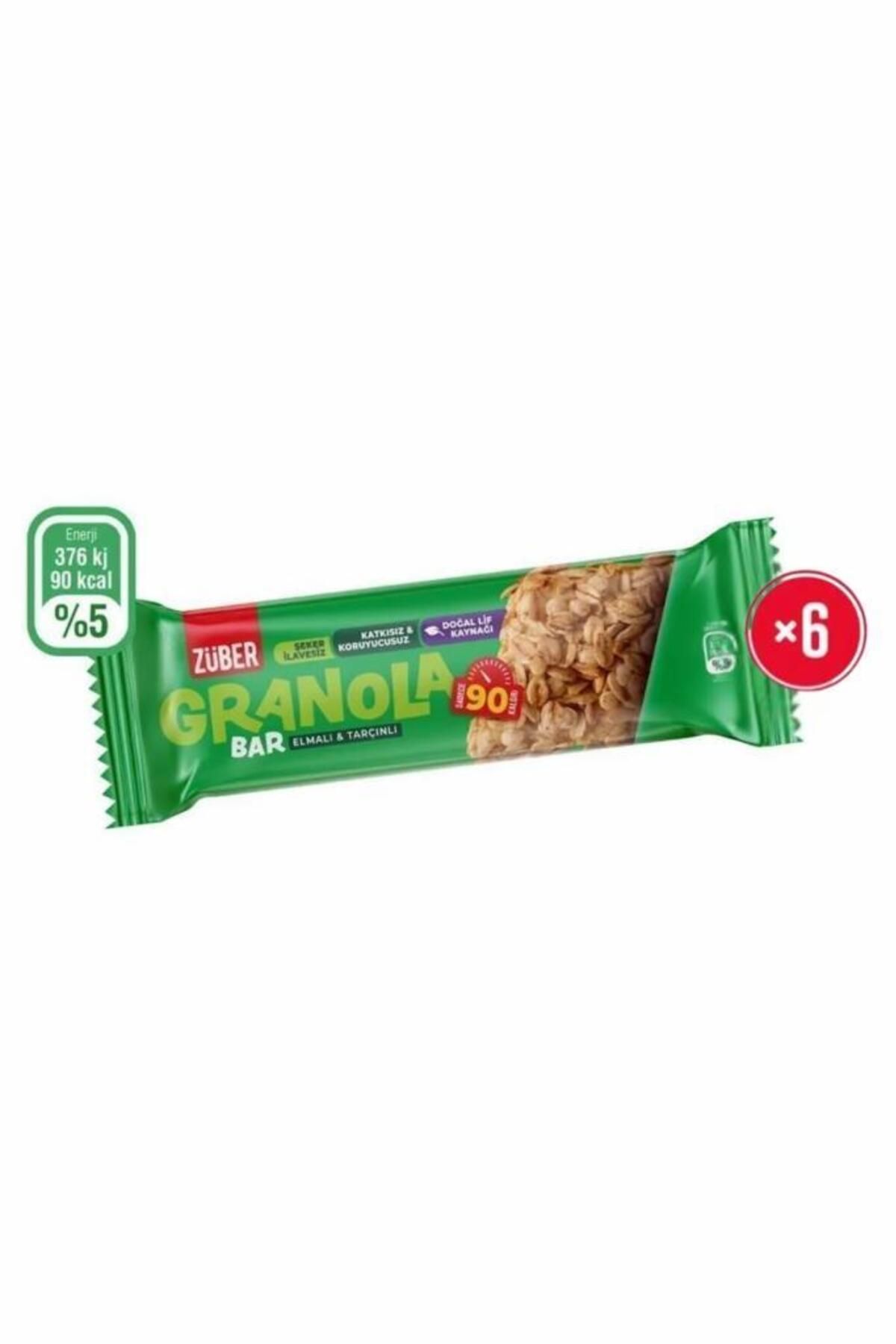Züber Elmalı & Tarçınlı Granola Bar 25gr X 6 Adet