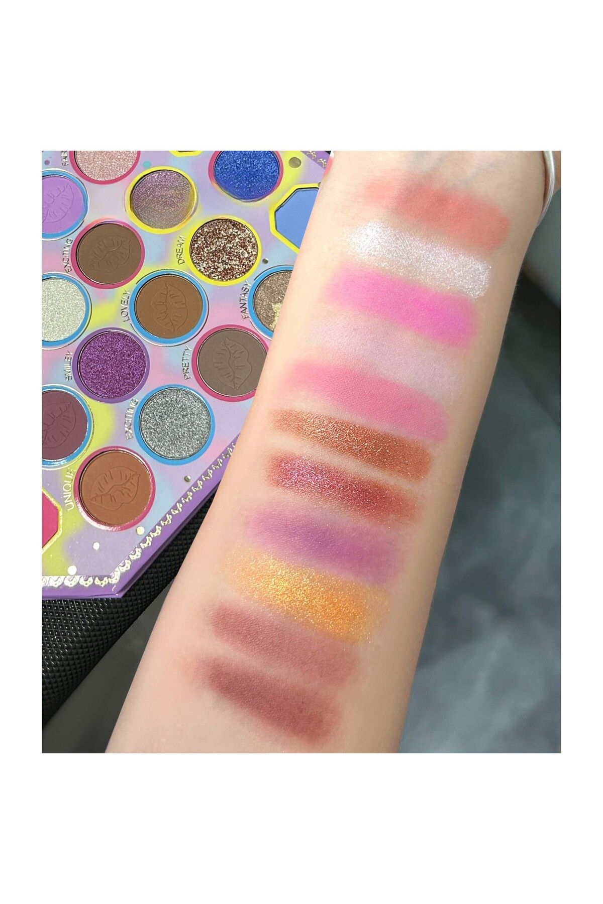 Teo-Makeup Palette, KEVIN & COCO, Violet Ice Cream, Eyeshadow, 22 colors, 19 x 13.7 x 1.3 cm 7
