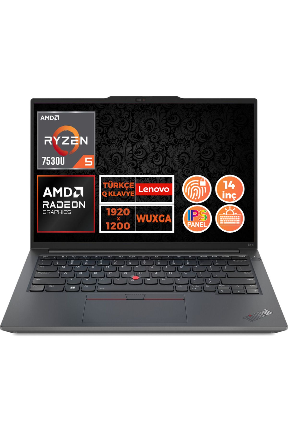 LENOVO ThinkPad E14 Gen 5 Ryzen 5 7530U 40GB 2TB SSD 14" WUXGA W11P Notebook 21JR0035TX 016