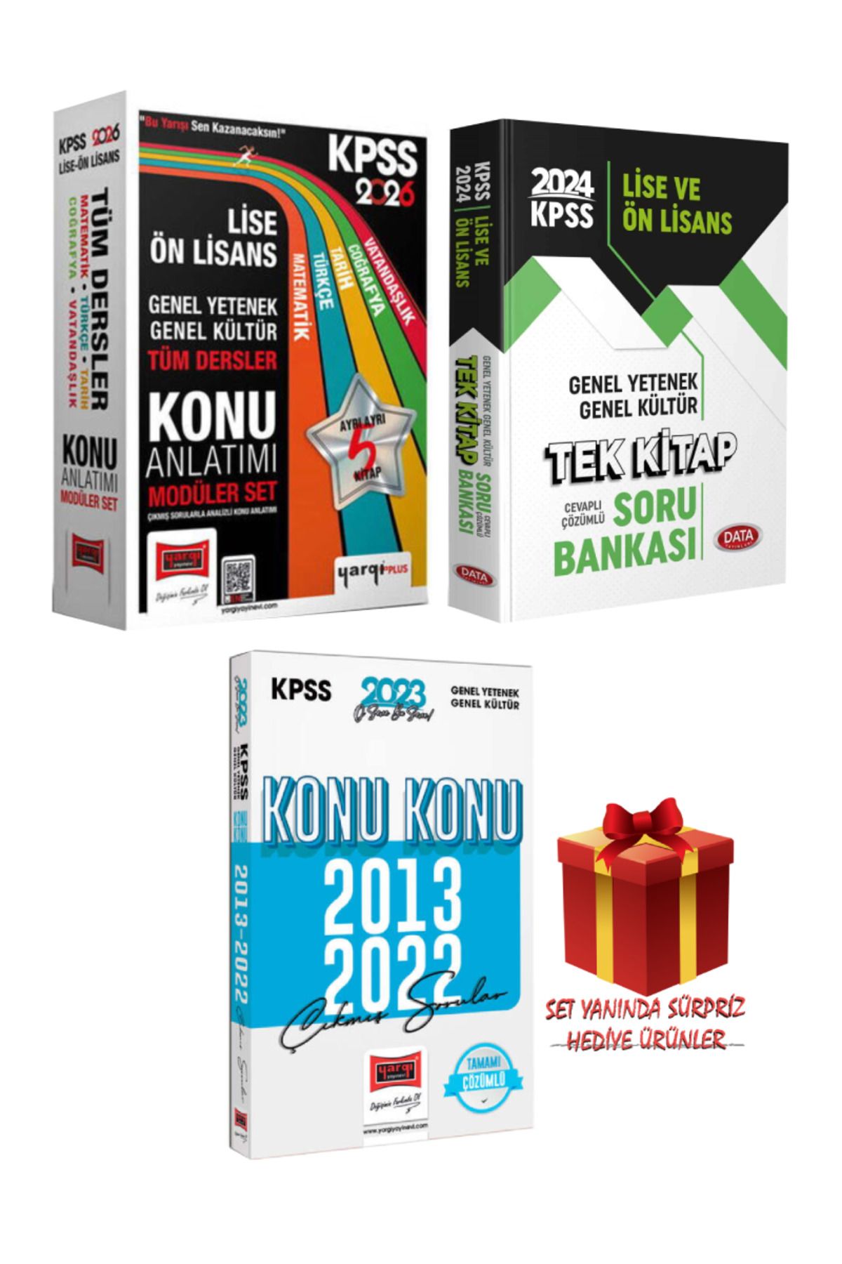 Yargı Yayınları 2026 KPSS Lise Ön Lisans GYGK Tüm Dersler Konu Anlatımı Modüler Set+Tek Kitap Soru Banka+Çıkmış Soru