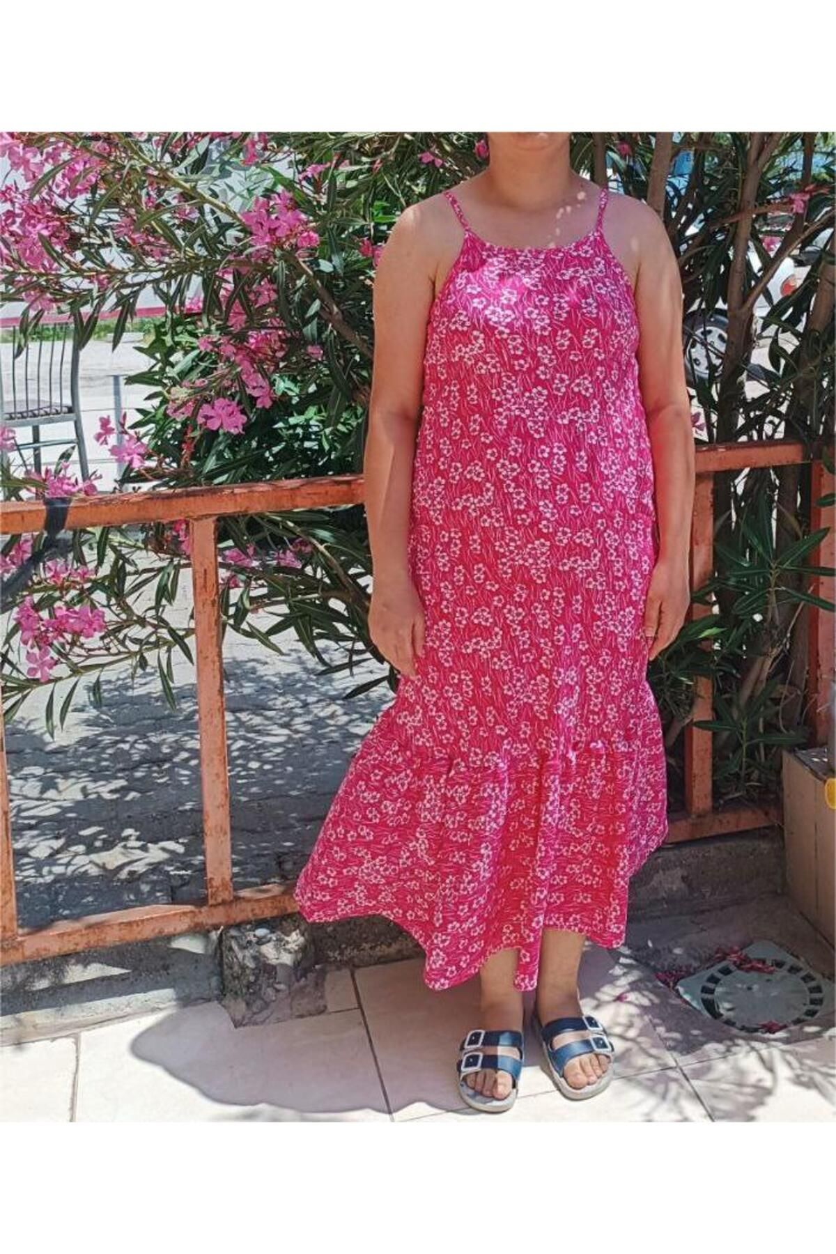 MODA ÇITI PITI DESENLİ BÜRÜMCÜK ELBİSE