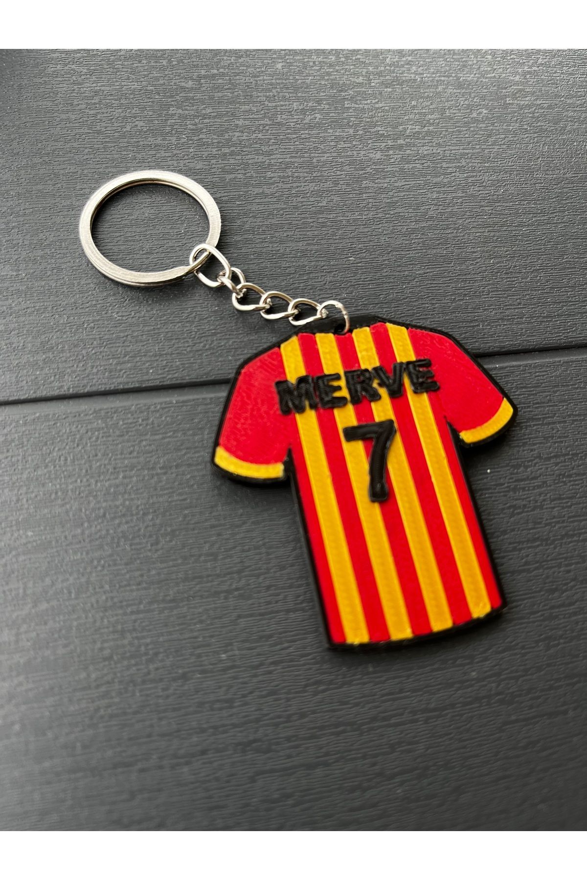 3dvibeswithmerve Galatasaray Kişiye Özel Forma Anahtarlık