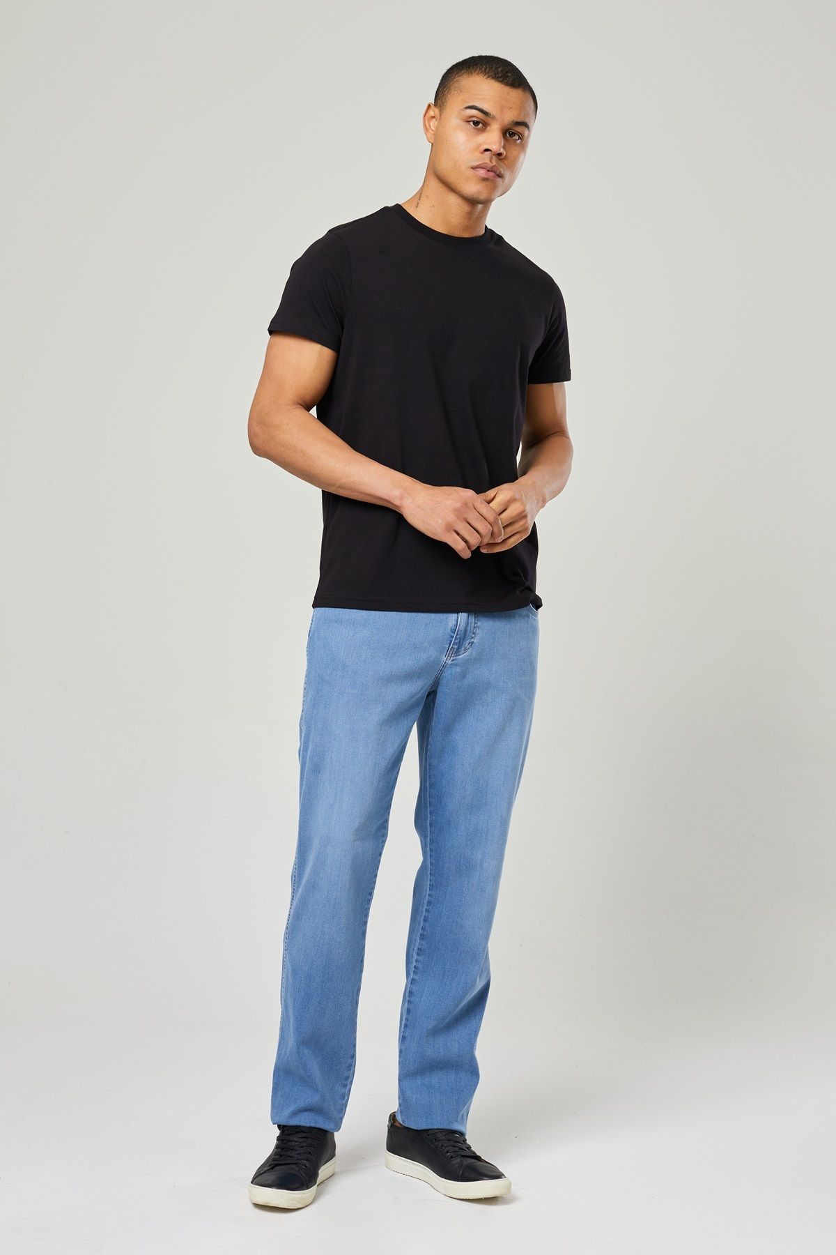 Twister Jeans Erkek Açık Mavi Twister Jean Yazlık İnce Kot, Yüksek Bel, Geniş Paça, Rahat Kesim Kot Pantolon Vegas
