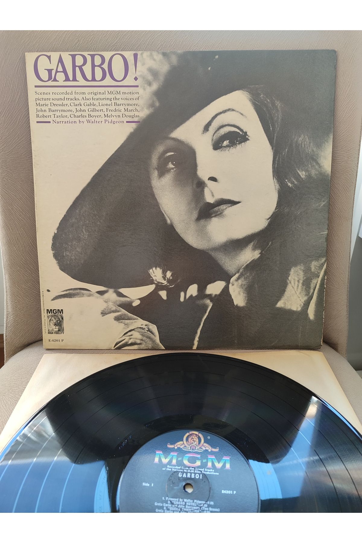 Plakperest GARBO - Original Soundtrack Recordings -1964 USA Basım LP Albüm Plak 2. EL