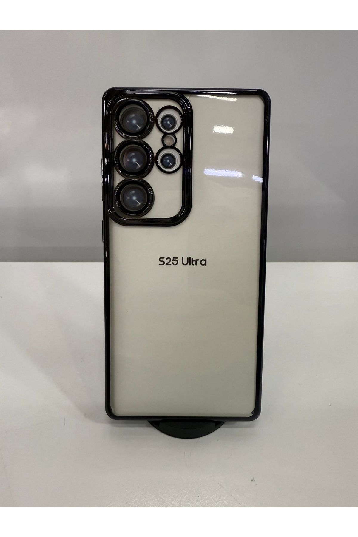İnci Samsung s 25 ultra lazer kesim silikonlu kamera lens koruyucu lu telefon kılıfı