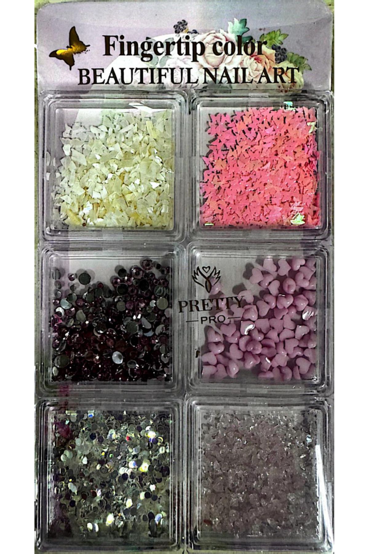 Fontenay 6 Farklı Çeşit Tırnak Süsleri Tırnak Charm Nail Charms Nail Art Objeleri Beautiful Nail Art