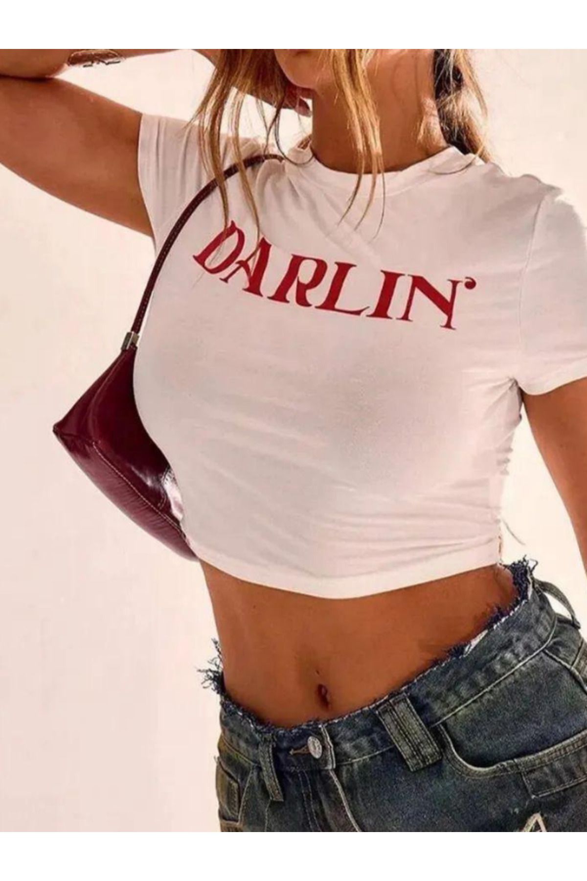 DEEFWEAR DREICH DARLIN BASKILI BEYAZ CROP