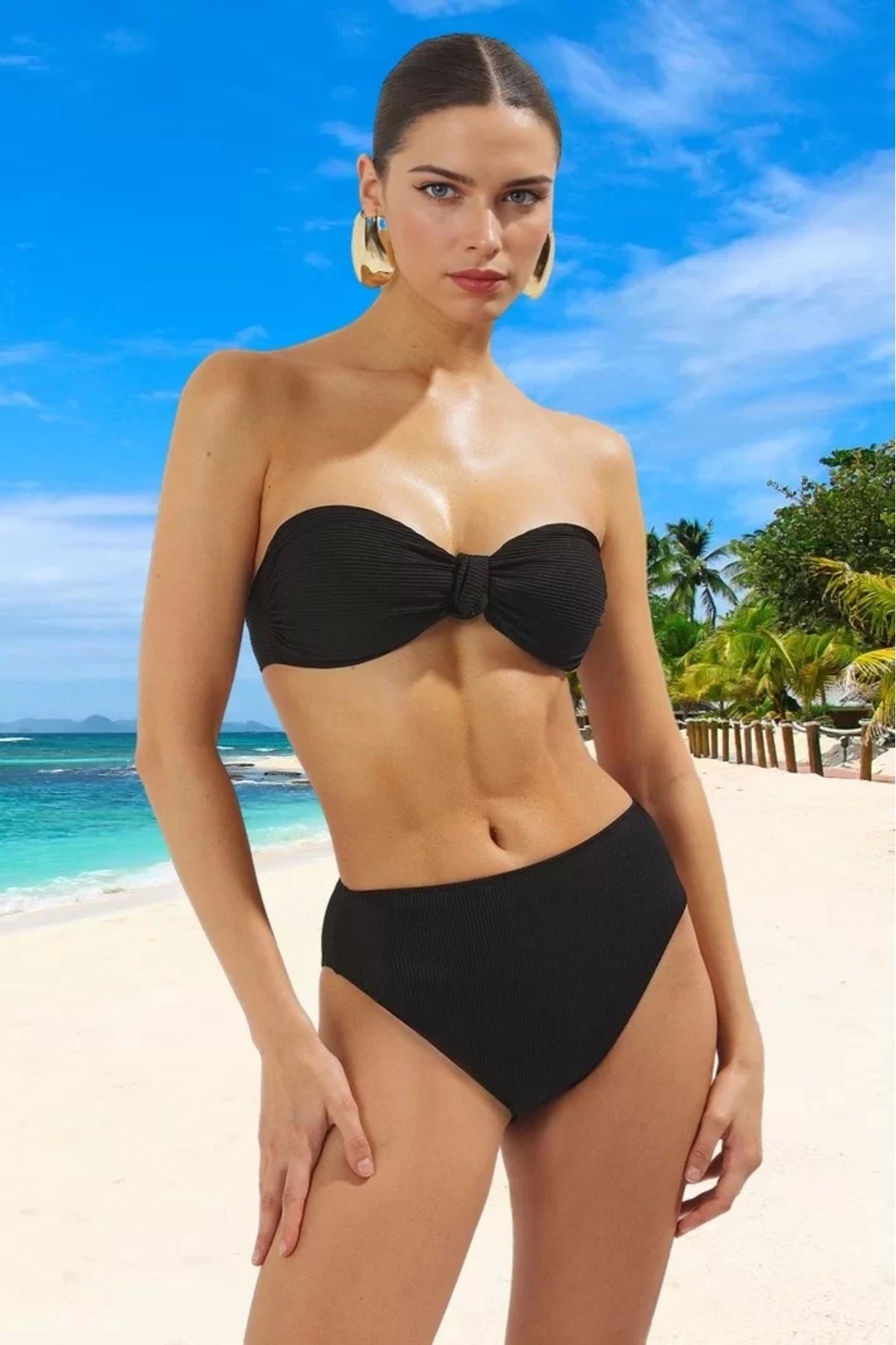 PayBuy Bikini Takımı Hızlı Kuruyan Klora Dayanıklı Su Sporları İçin Plaj Ve Havuz Özel Tasarım