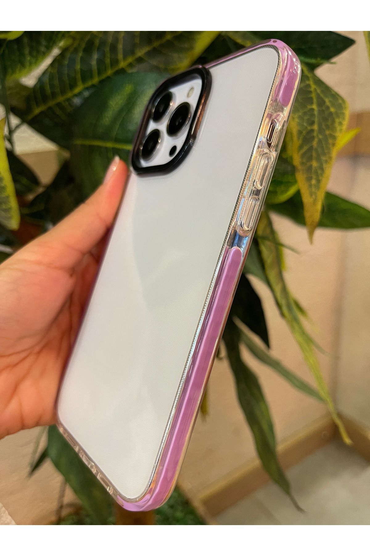 RİZVO Iphone 13 PRO MAX Uyumlu Impact Serisi Lüks Darbe Emici Kaymaz Esnek Silikon Şeffaf Kılıf
