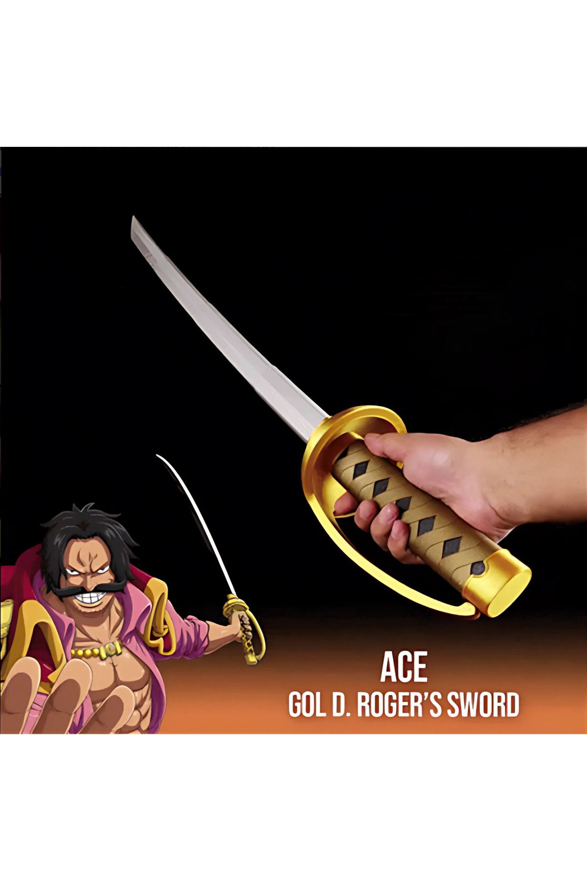 GRAT3D Gol D. Roger Katana 115 cm | One Piece | Açılabilir Model | Stand