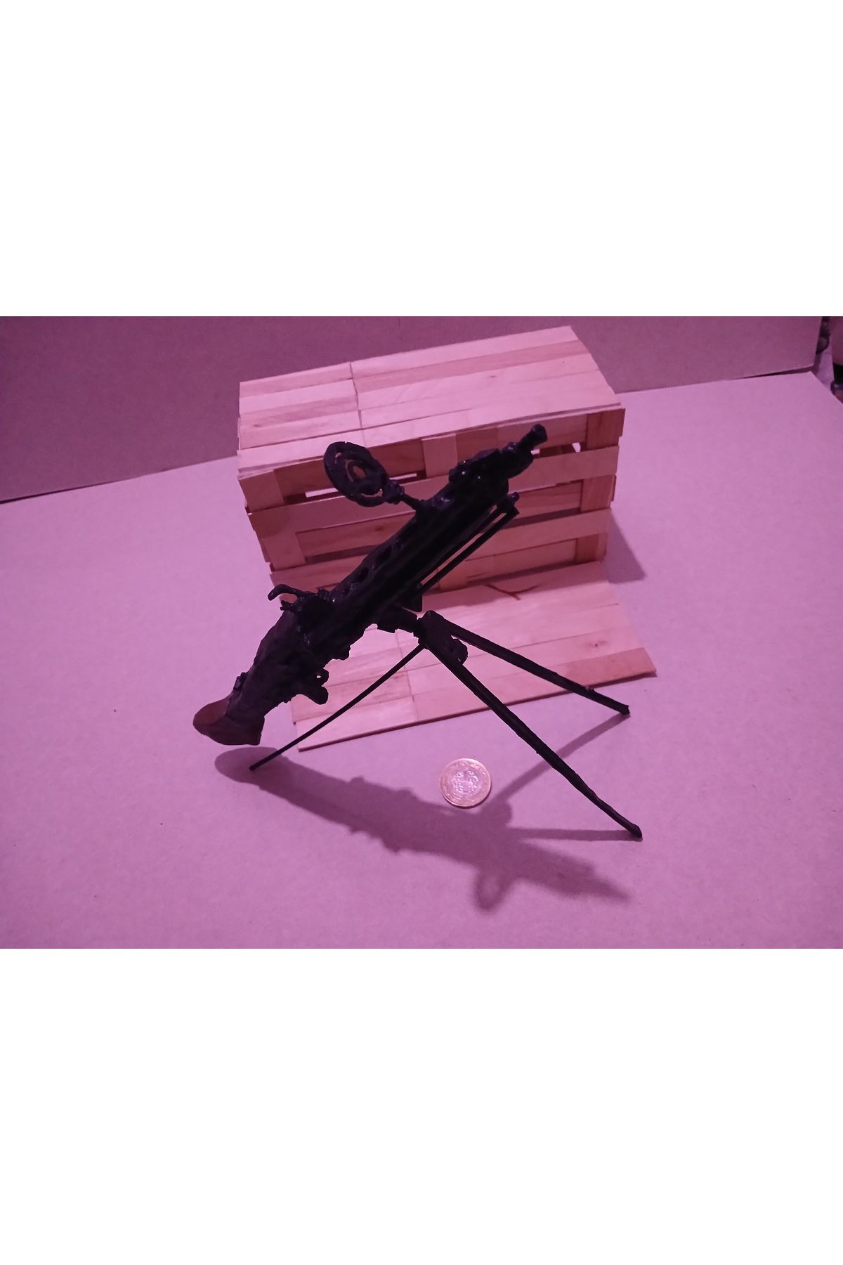 Hobiondort El Yapımı Epoksi MG-42 AA Tripodlu Biblo