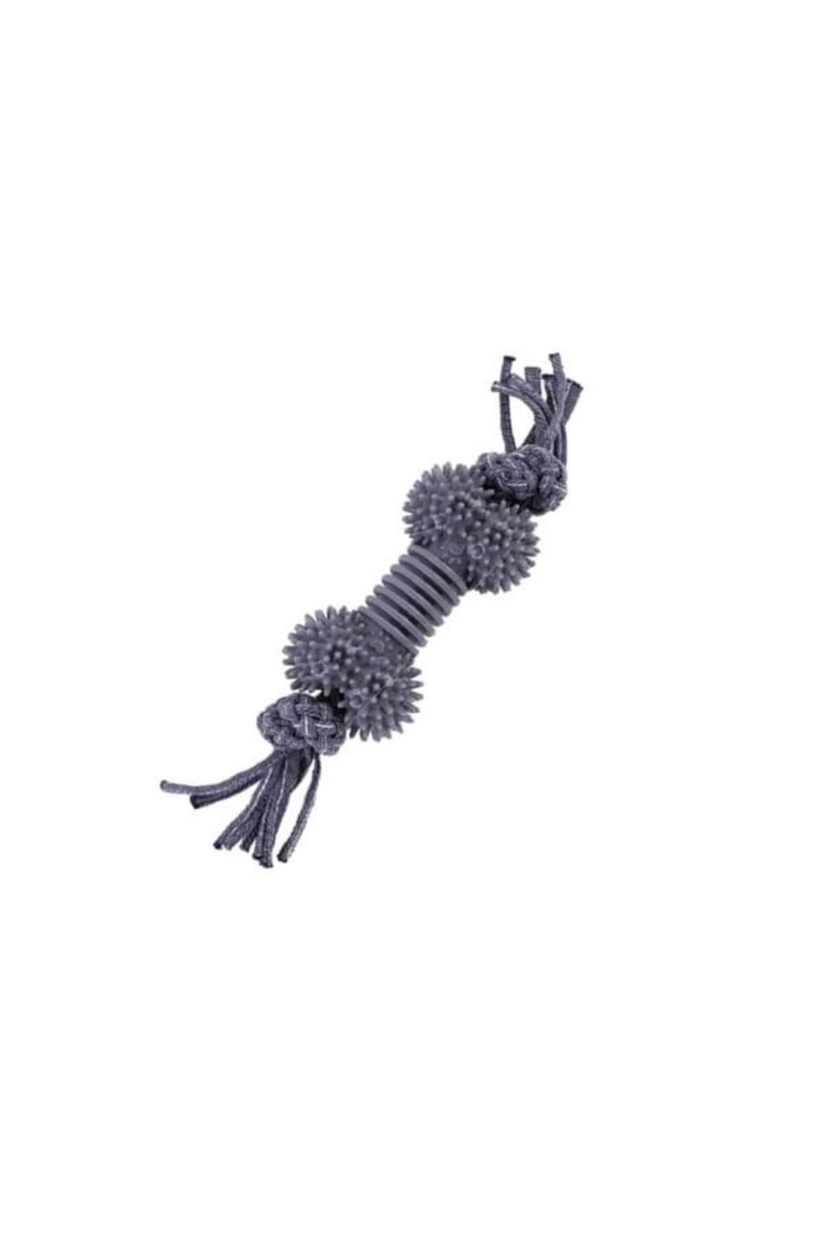 ShopNova Eastland Kemik Şeklinde İpli Plastik Köpek Çiğneme Oyuncağı 30 Cm
