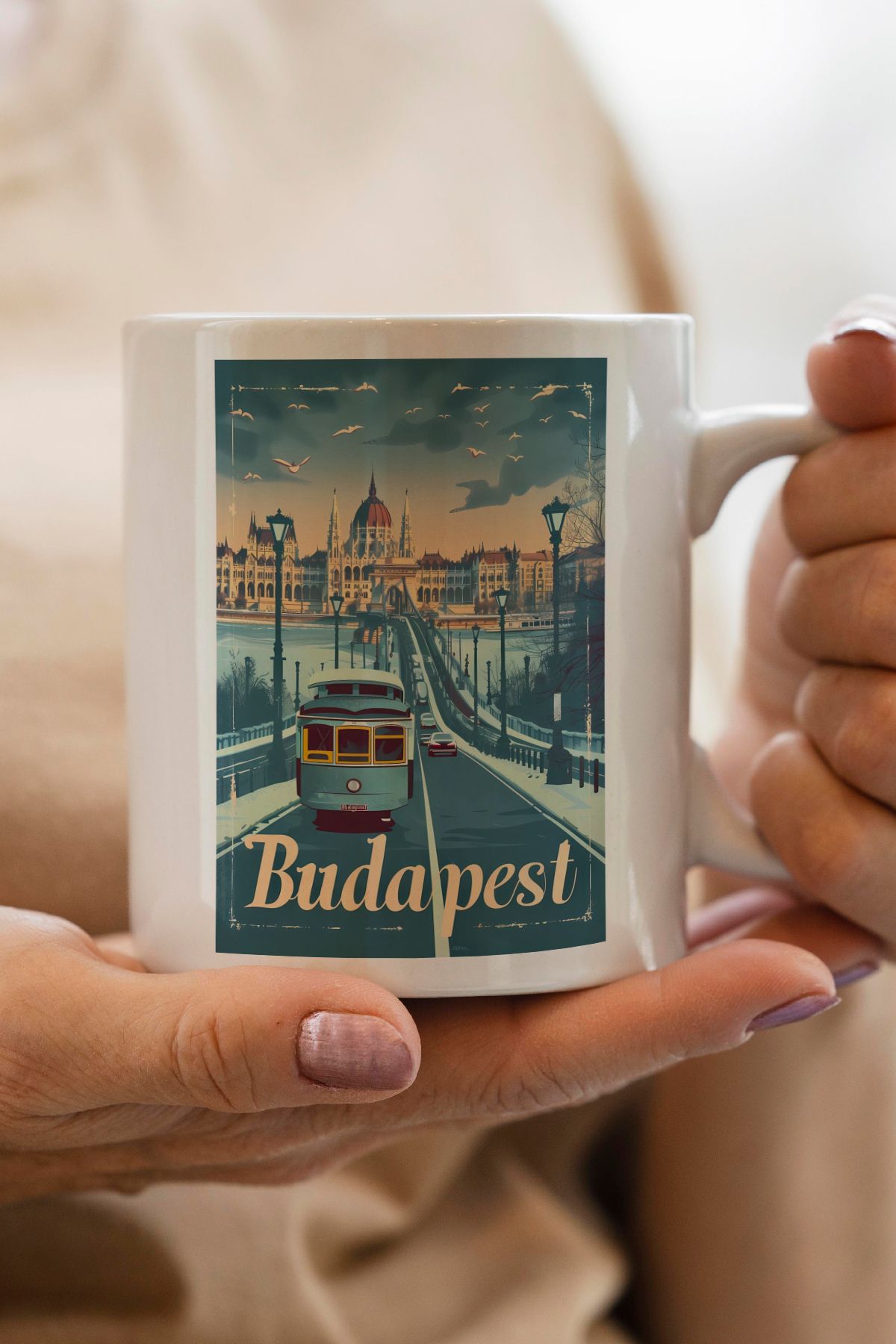 South Steel Budapeste Baskılı Kupa Bardak