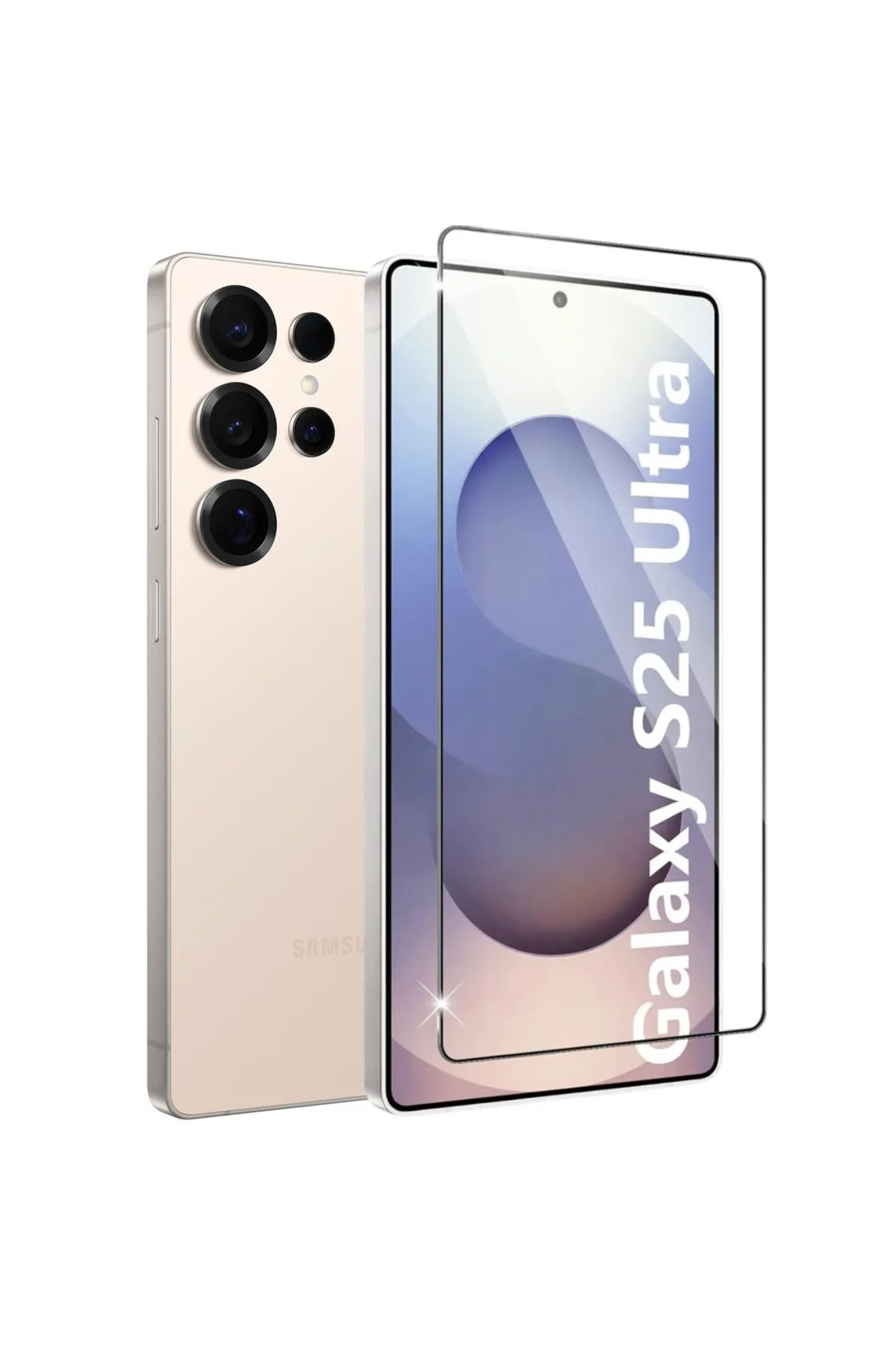 Balerion Samsung Galaxy S25 ULTRA Uyumlu Ekran Koruma Şeffaf Kısa Tamperli Cam Ekran Koruyucu