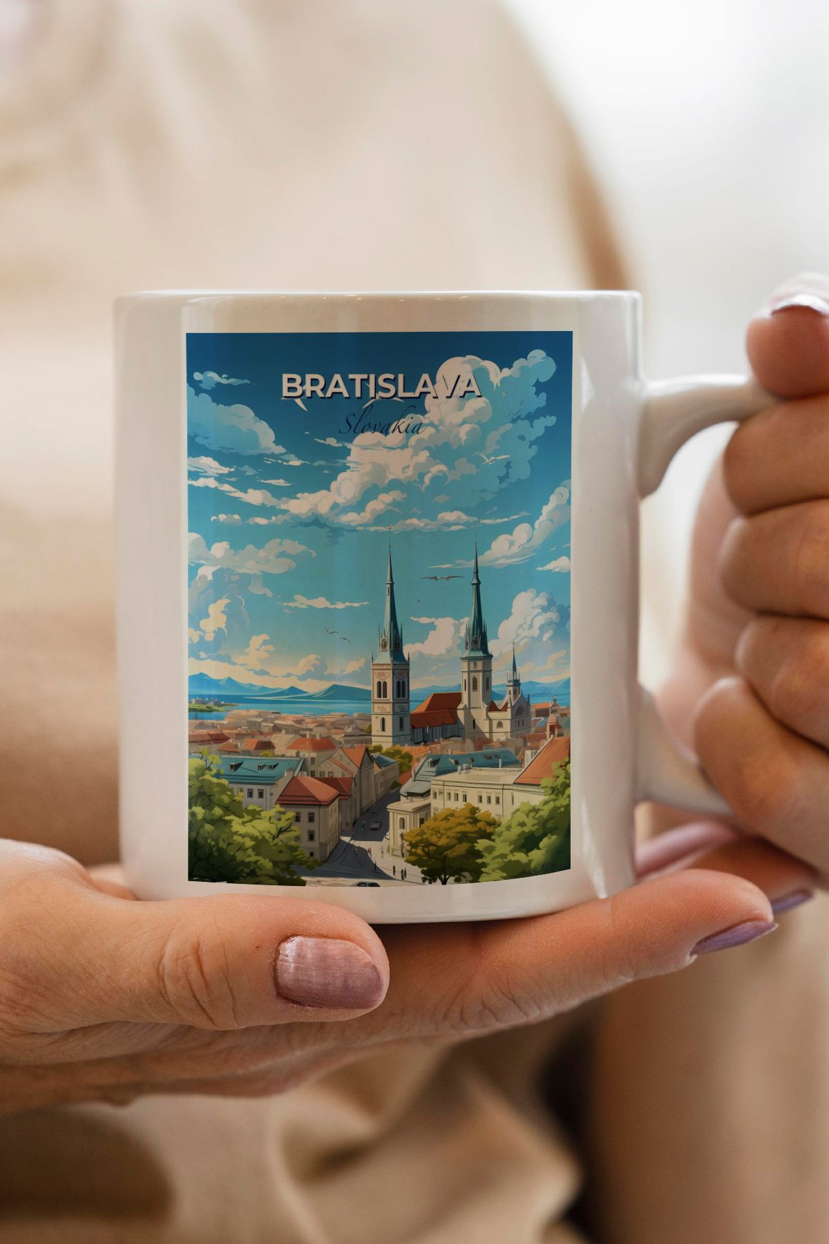 South Steel Slovakya Baskılı Kupa Bardak