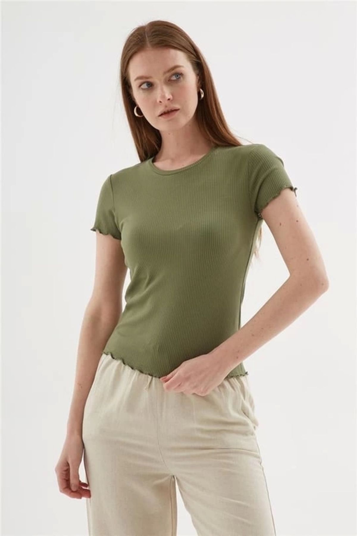 Fashion Friends FASHION TSHIRT 444K1 - HAKİ
