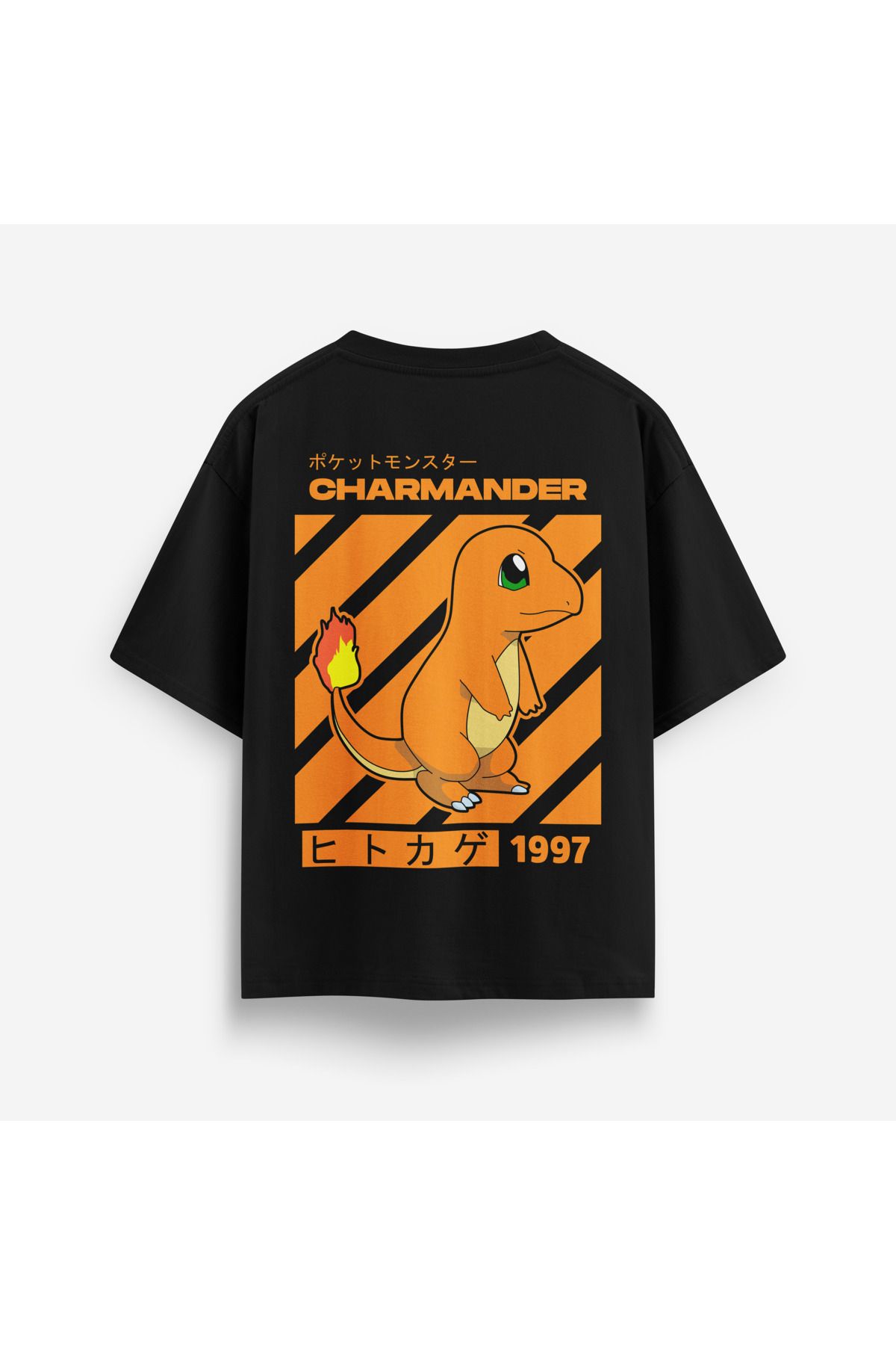 Street301 Unisex Charmander Baskılı Oversize T-Shirt