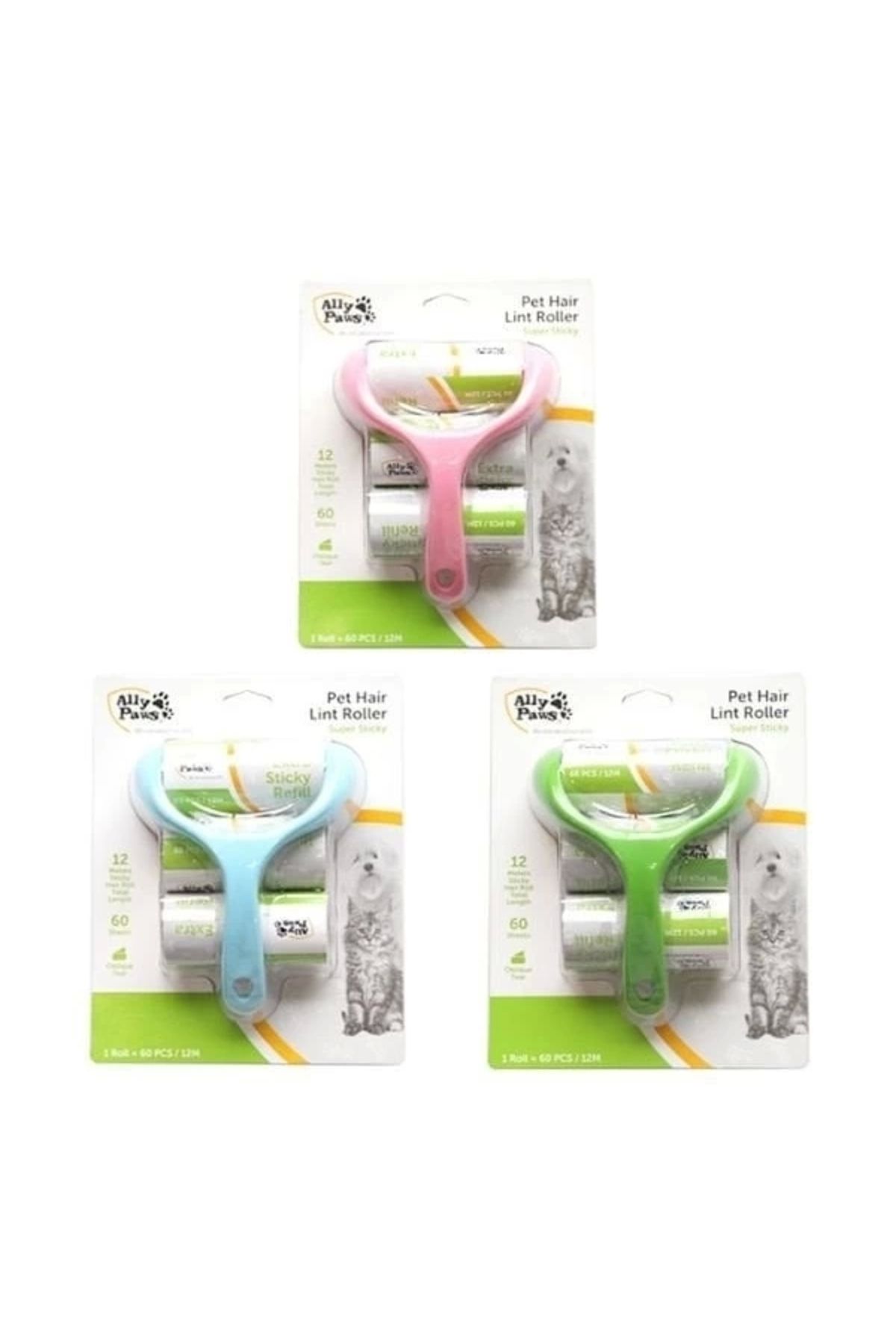 ShopNova Ally Paws Kedi ve Köpek Tüy Toplama Rulosu 60 Yaprak