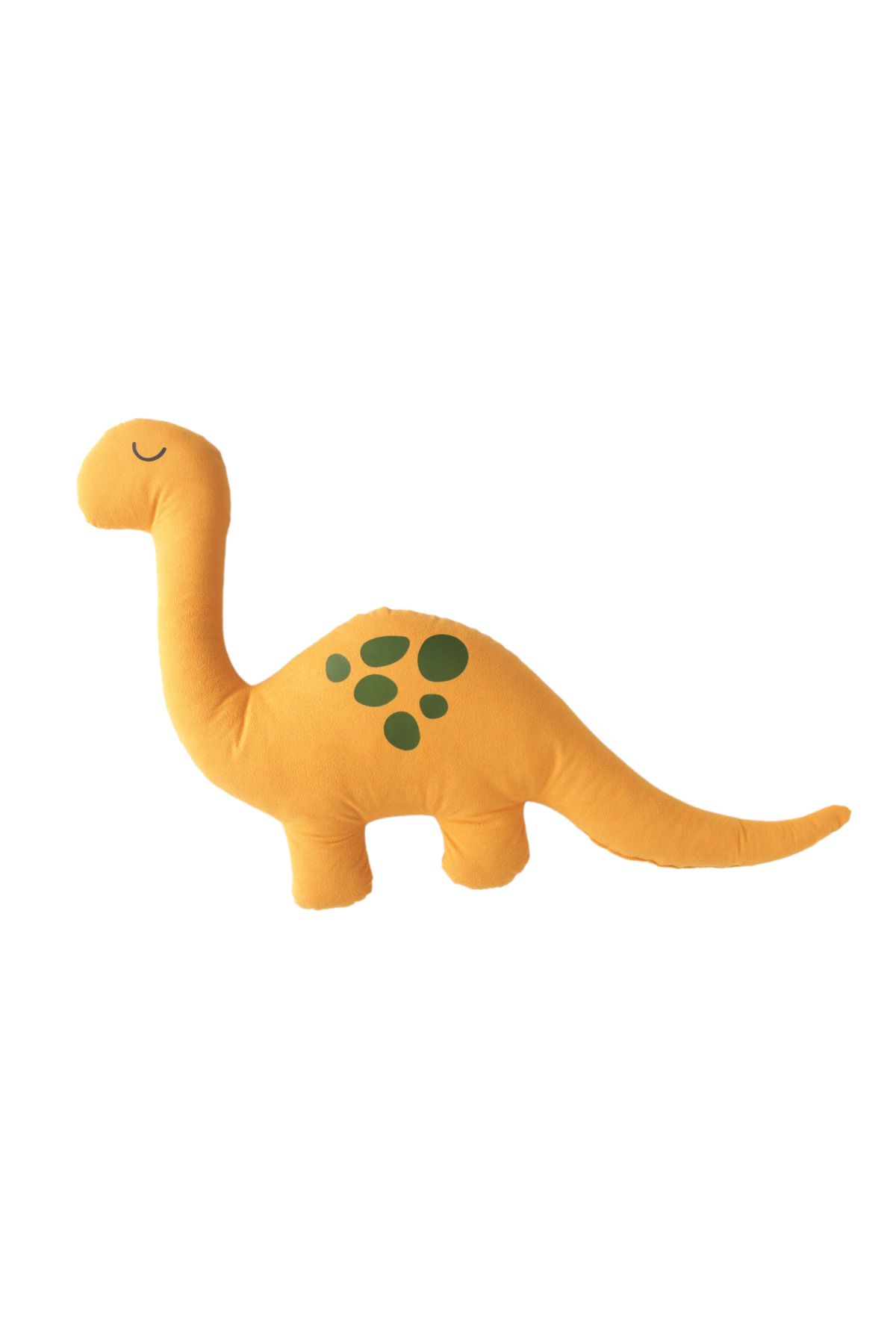 JOYFUL KIDS Sarı Dino Uyku Arkadaşı – Dekoratif Dinozor Yastık, Pamuksu Yüzey, Bebek ve Çocuk Odası için