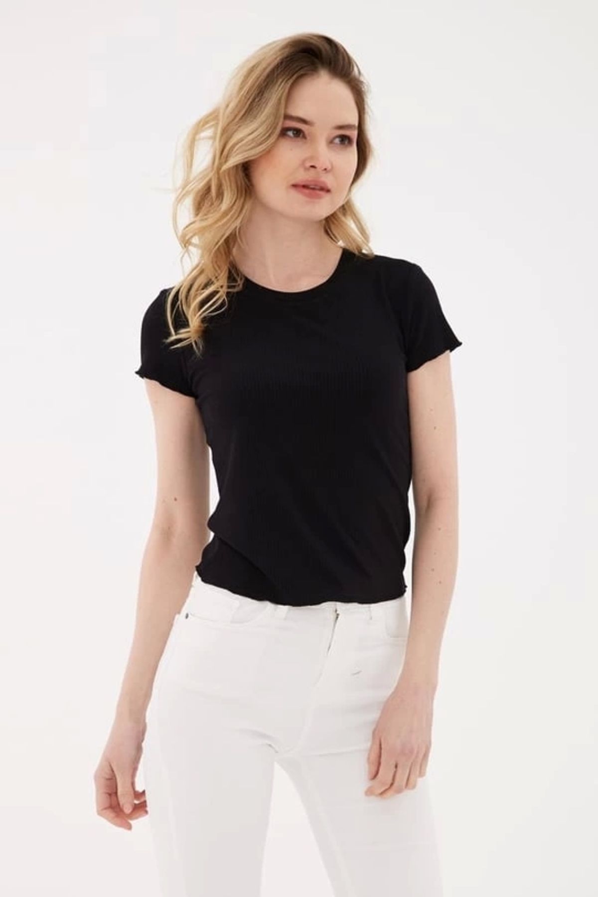 Fashion Friends FASHION TSHIRT 444K1 - SİYAH