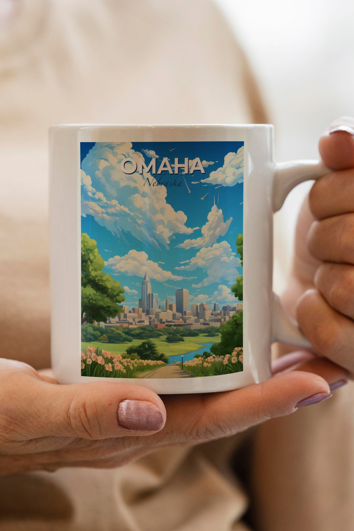 South Steel Omaha Baskılı Kupa Bardak