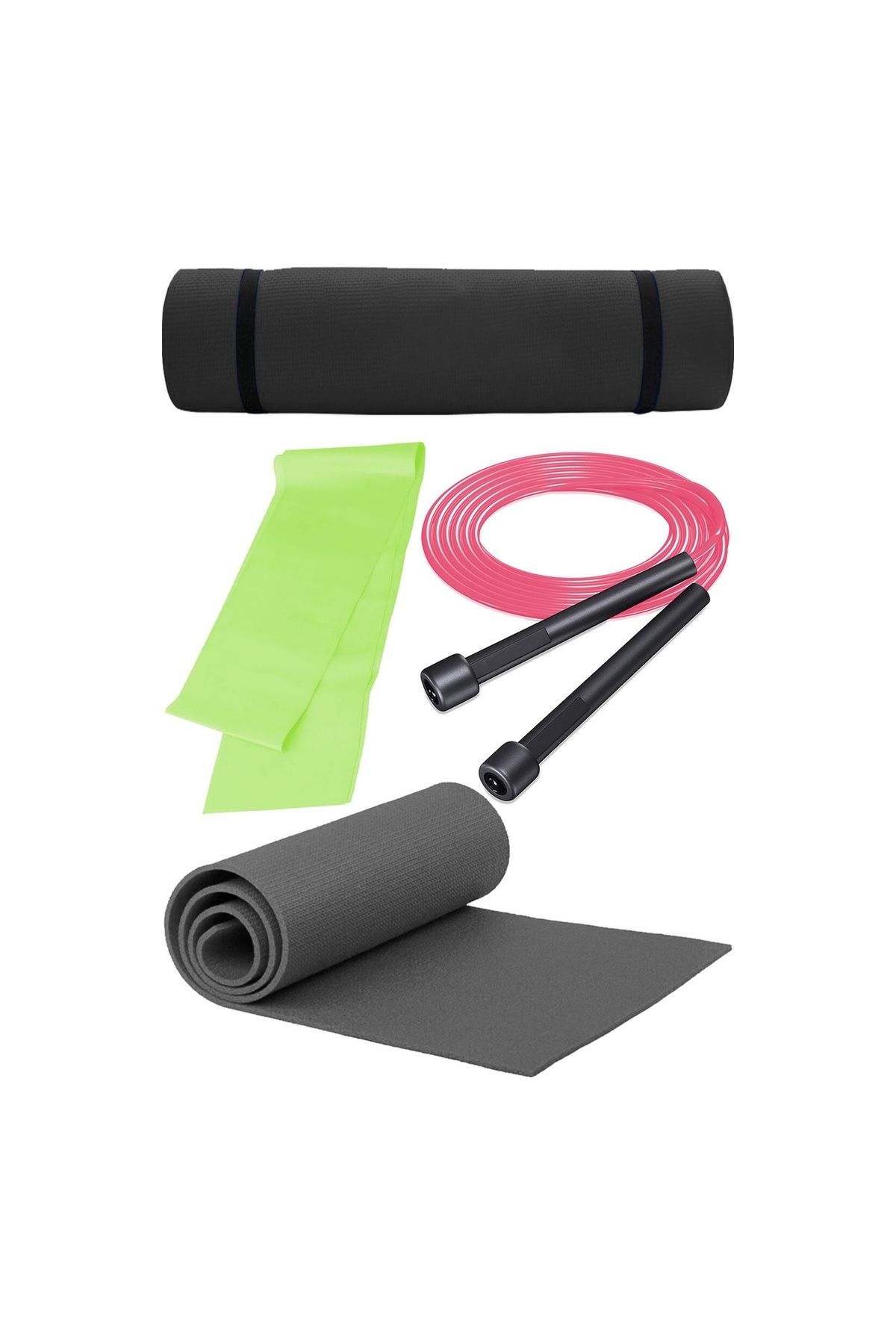 Elya Pilates Fırsat Pilates Seti 6mm Pilates Minderi Atlama Ipi Lateks 120 Cm Pilates Bandı