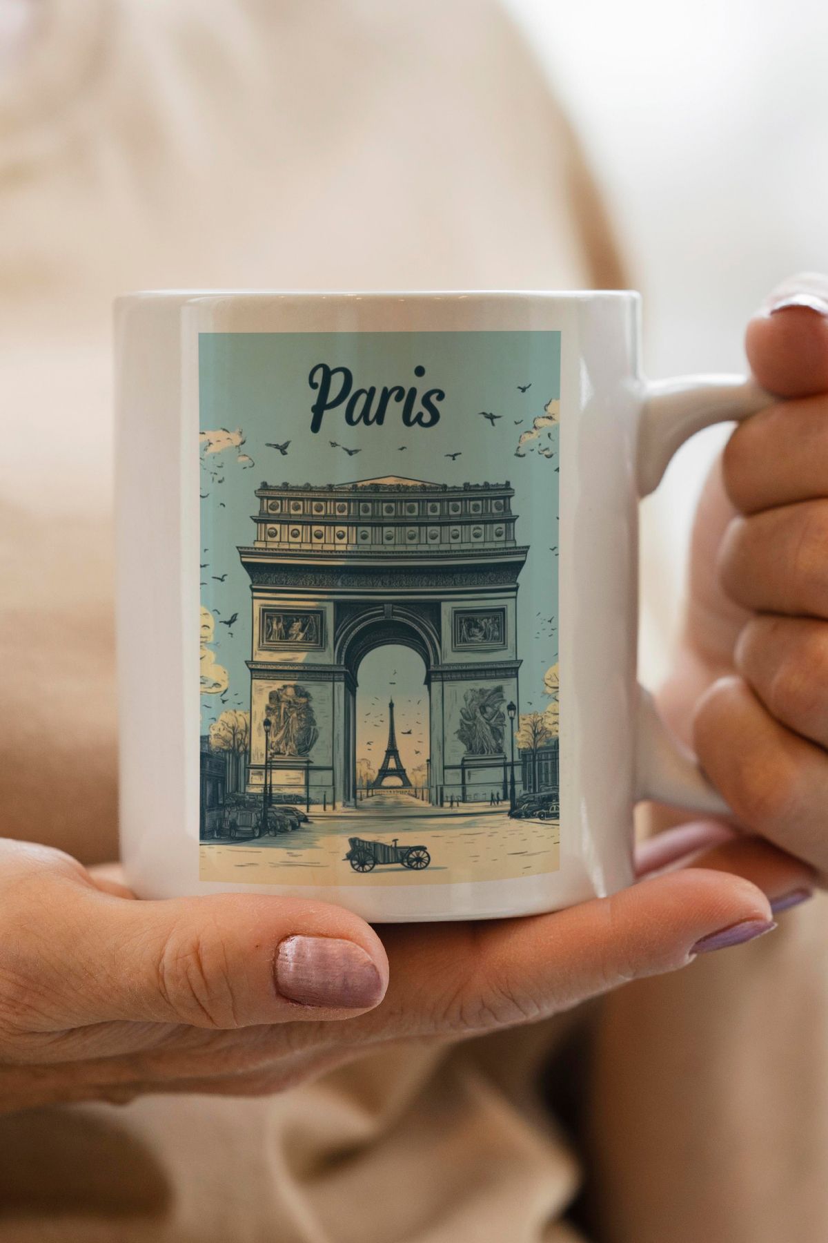 South Steel Paris Baskılı Kupa Bardak