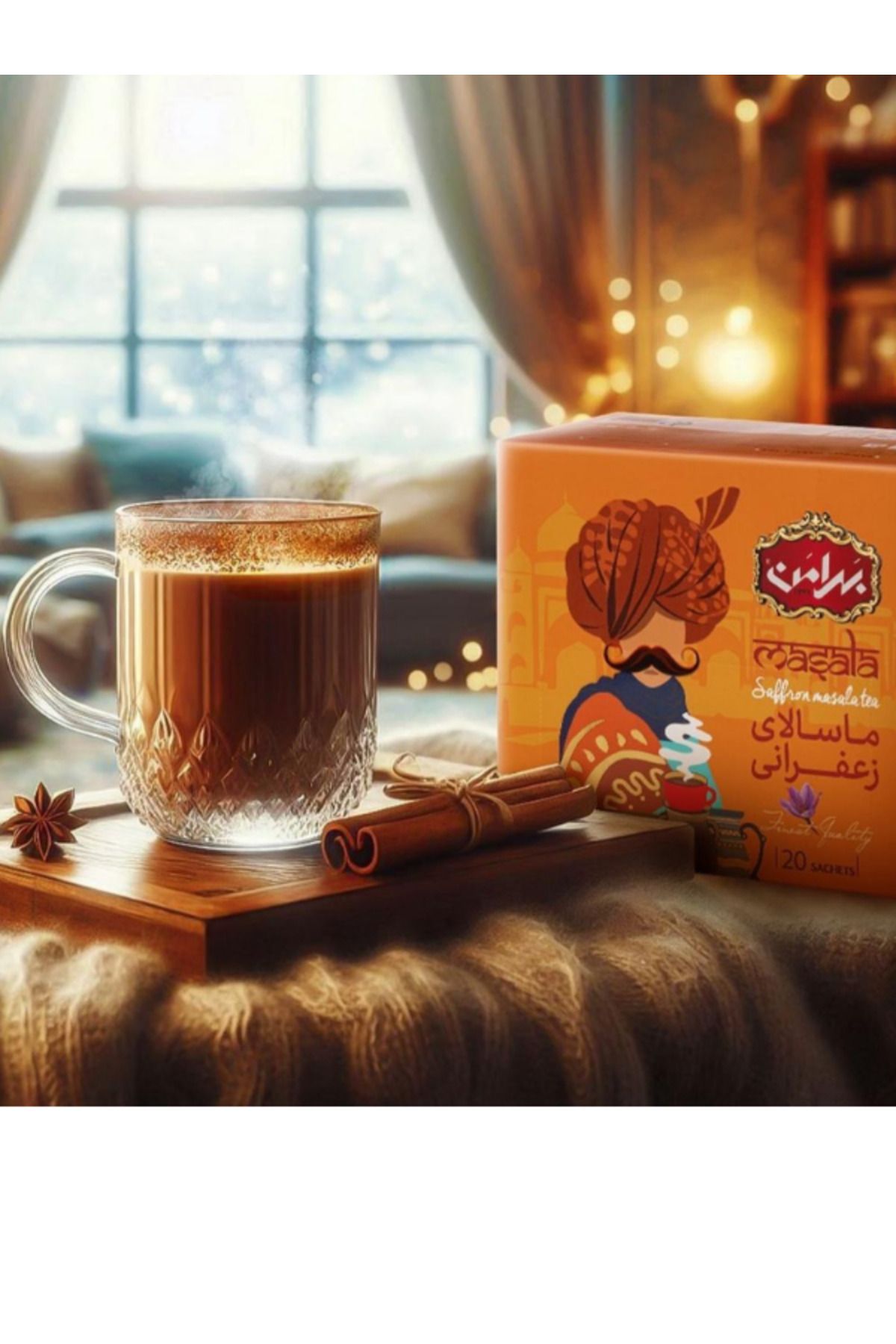 DOUXTOUCHE SAFRANLI MASALA TEA 1x2 ADET (KAYNAMIŞ SÜT İLE HAZIR KULLANIM)