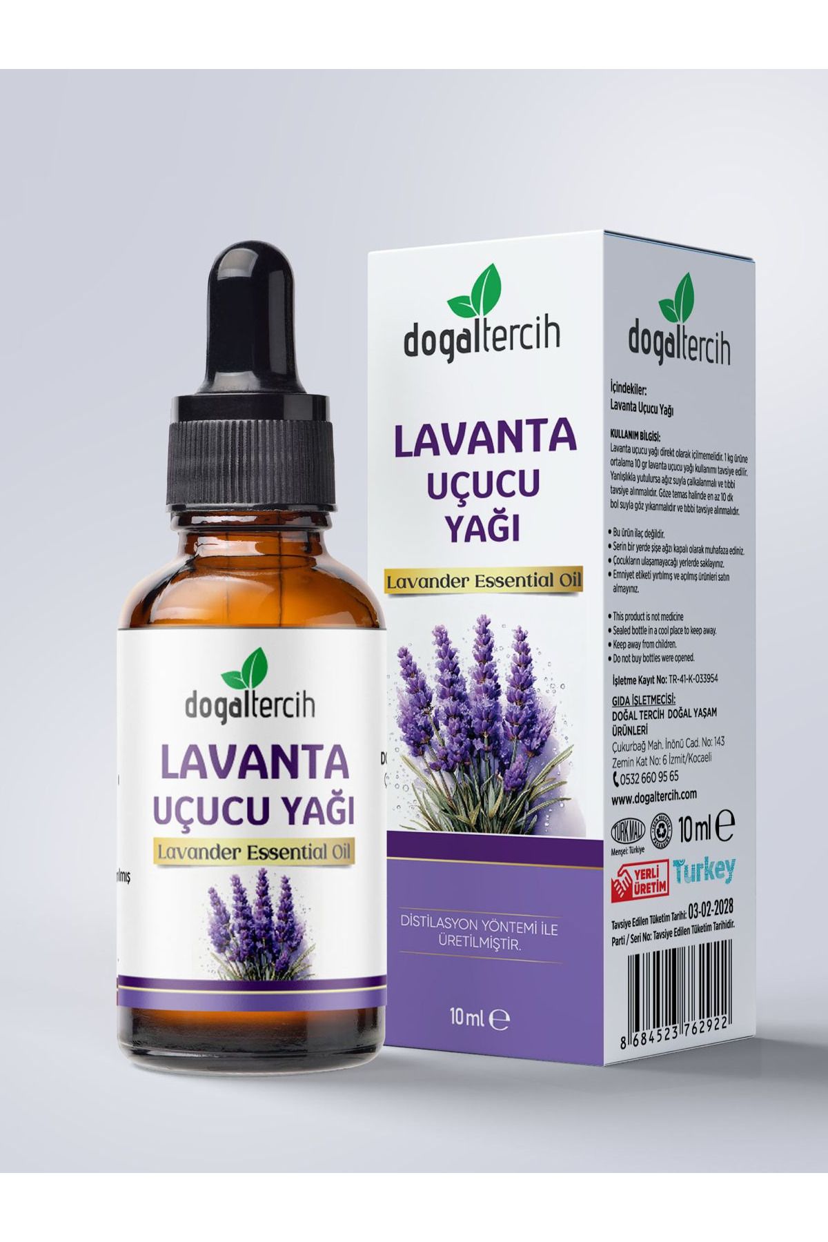 Doğal Tercih Lavanta Uçucu Yağı 10 ml %100 Saf ve Doğal (Lavender Essential Oil)