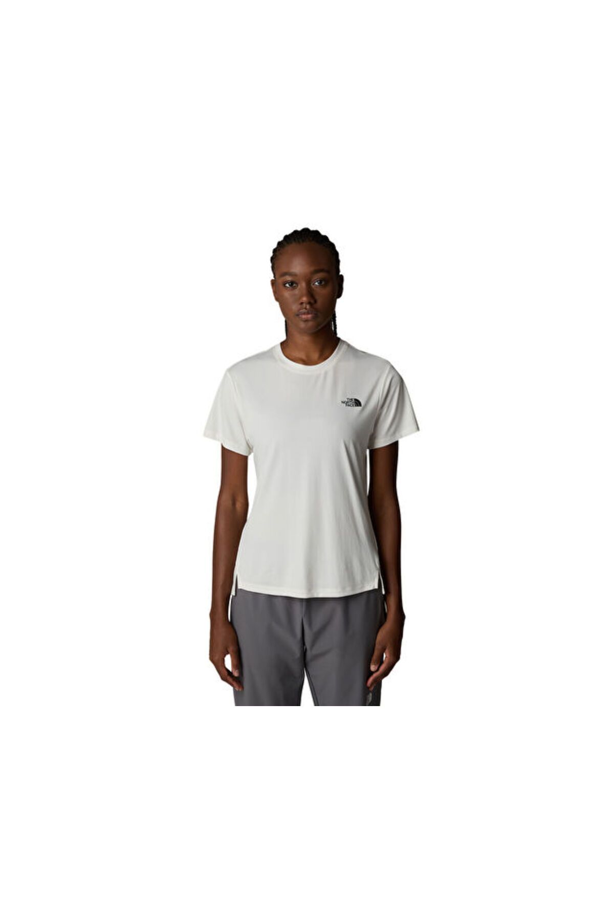 THE NORTH FACE W Flex Short Sleeves Reg Tee Kadın Günlük Tişört NF0A8BRRQLI1 Beyaz