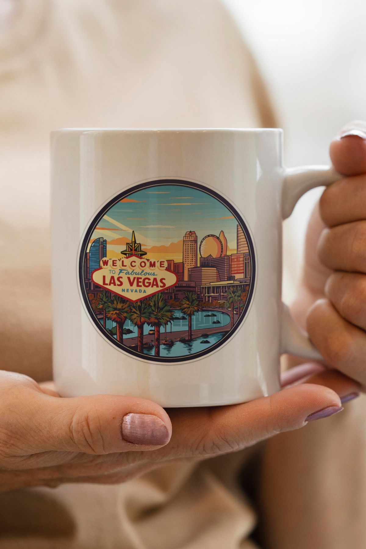 South Steel Las Vegas Baskılı Kupa Bardak
