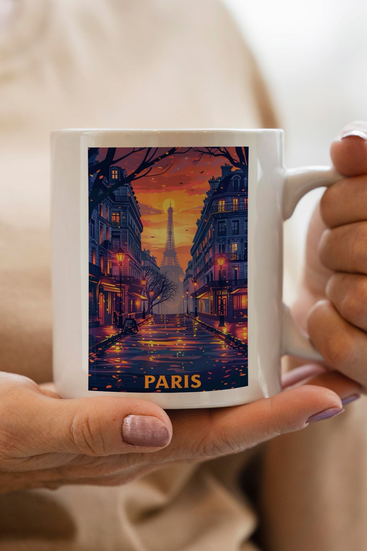 South Steel Paris Baskılı Kupa Bardak
