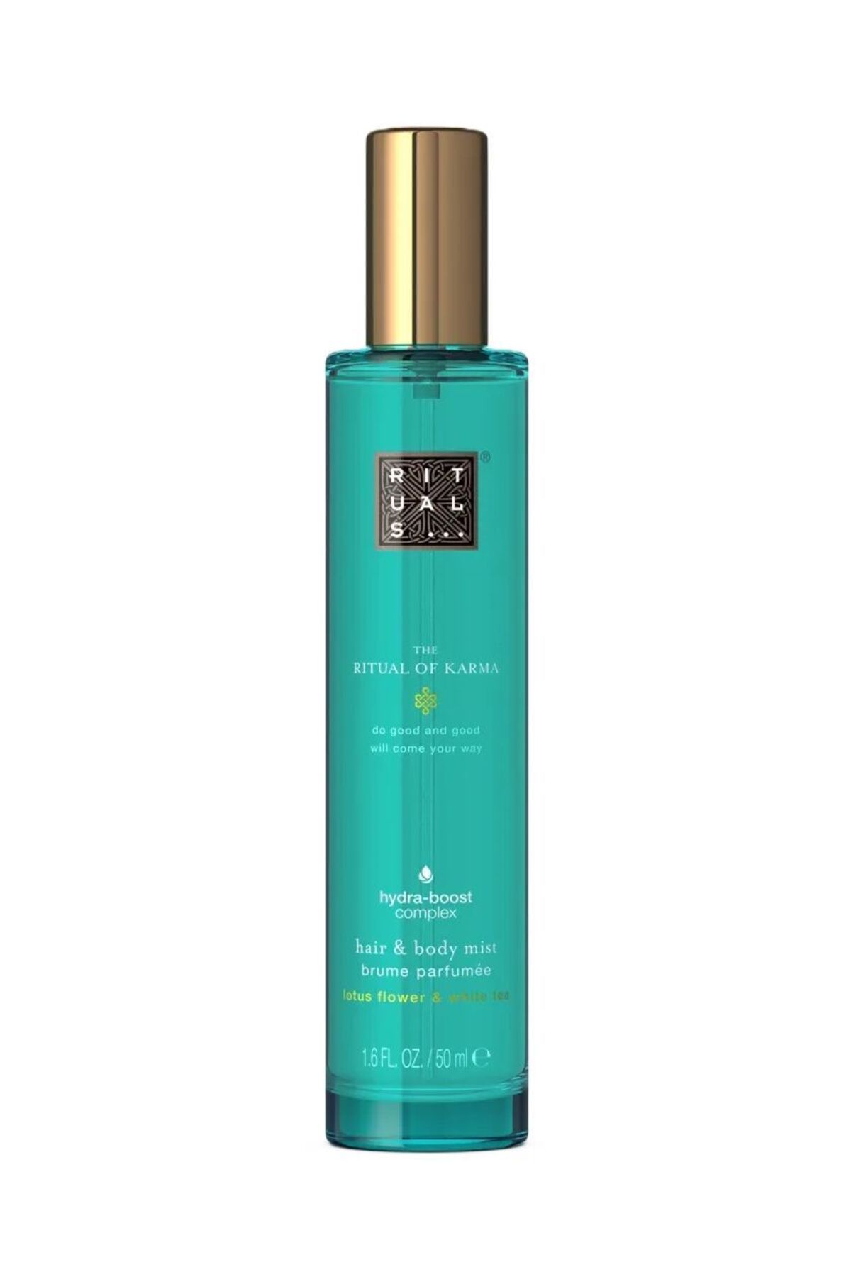 Rituals The Ritual of Karma Saç ve Vücut Spreyi 50ml, Lotus Çiçeği ve Beyaz Çay Kokulu Tazeleyici Sprey