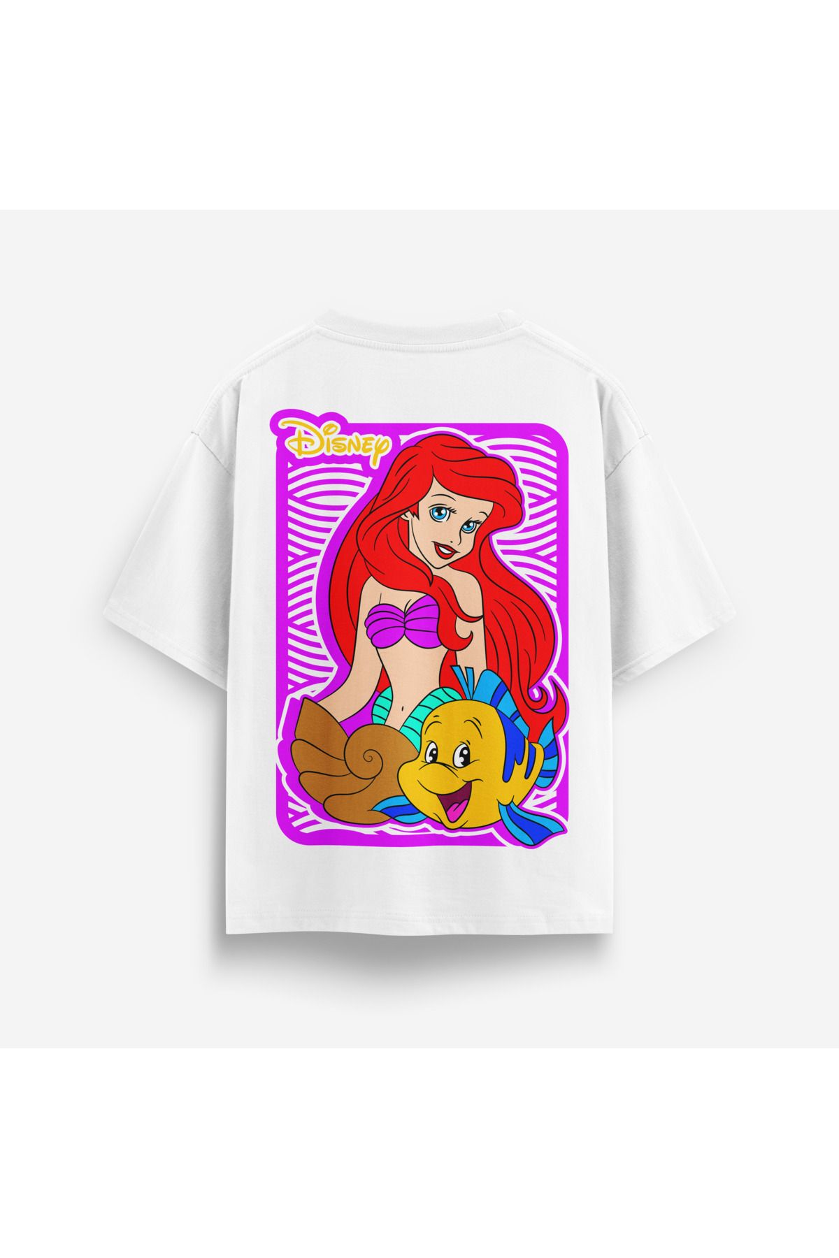Street301 Unisex Ariel Disney Baskılı Oversize T-Shirt
