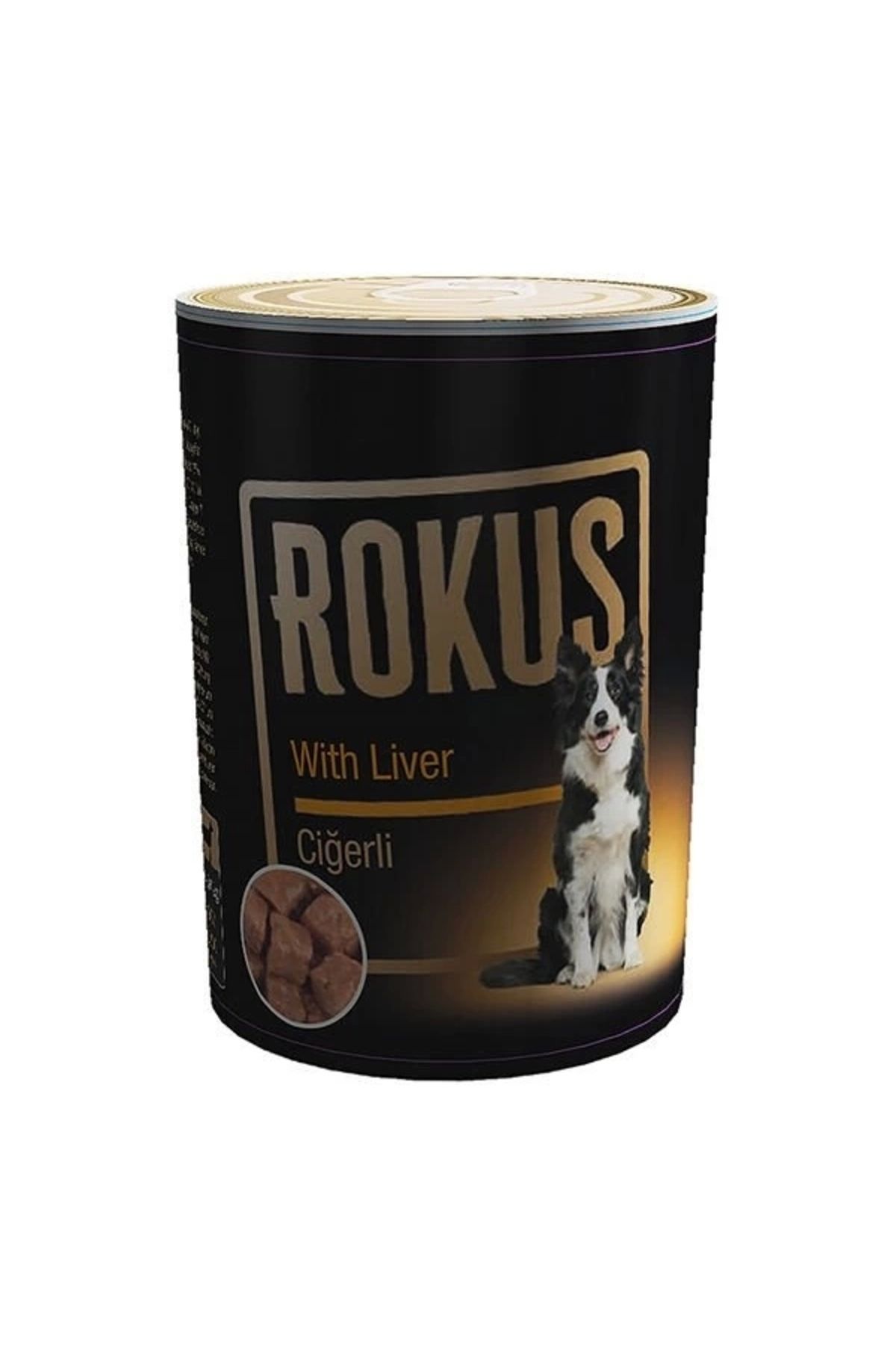 ShopNova Rokus Ciğerli Yetişkin Konserve Köpek Maması 410 Gr