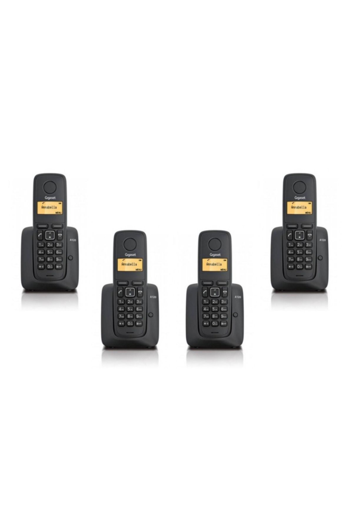 GIGASET 1 Harici 4 Dahili Dect Telsiz Kablosuz Telefon Santrali Siyah