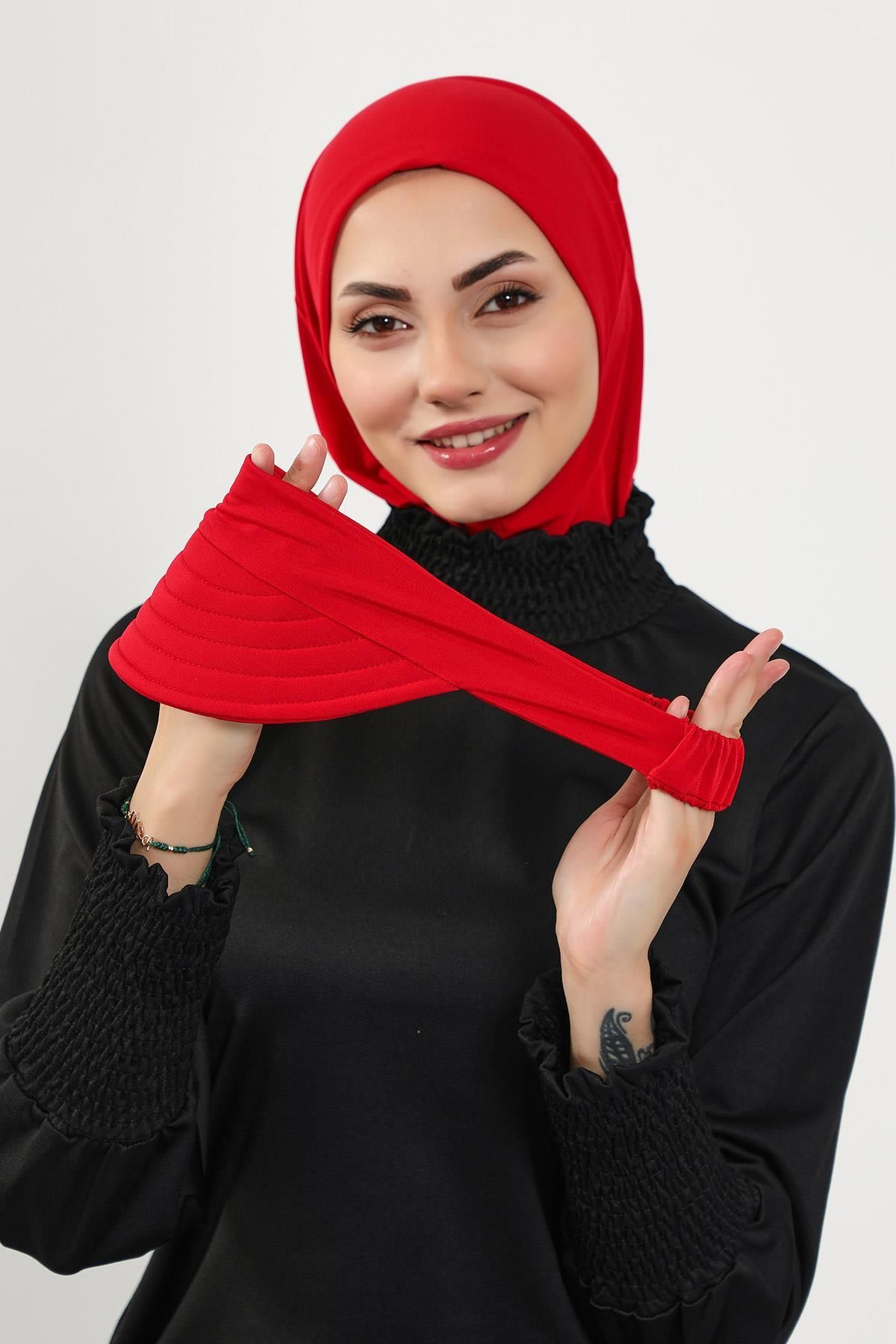 Aisha's Design Türban üzeri (Deniz,Havuz İçiin Uygun) Siperlik-Şapka,SP-5SN