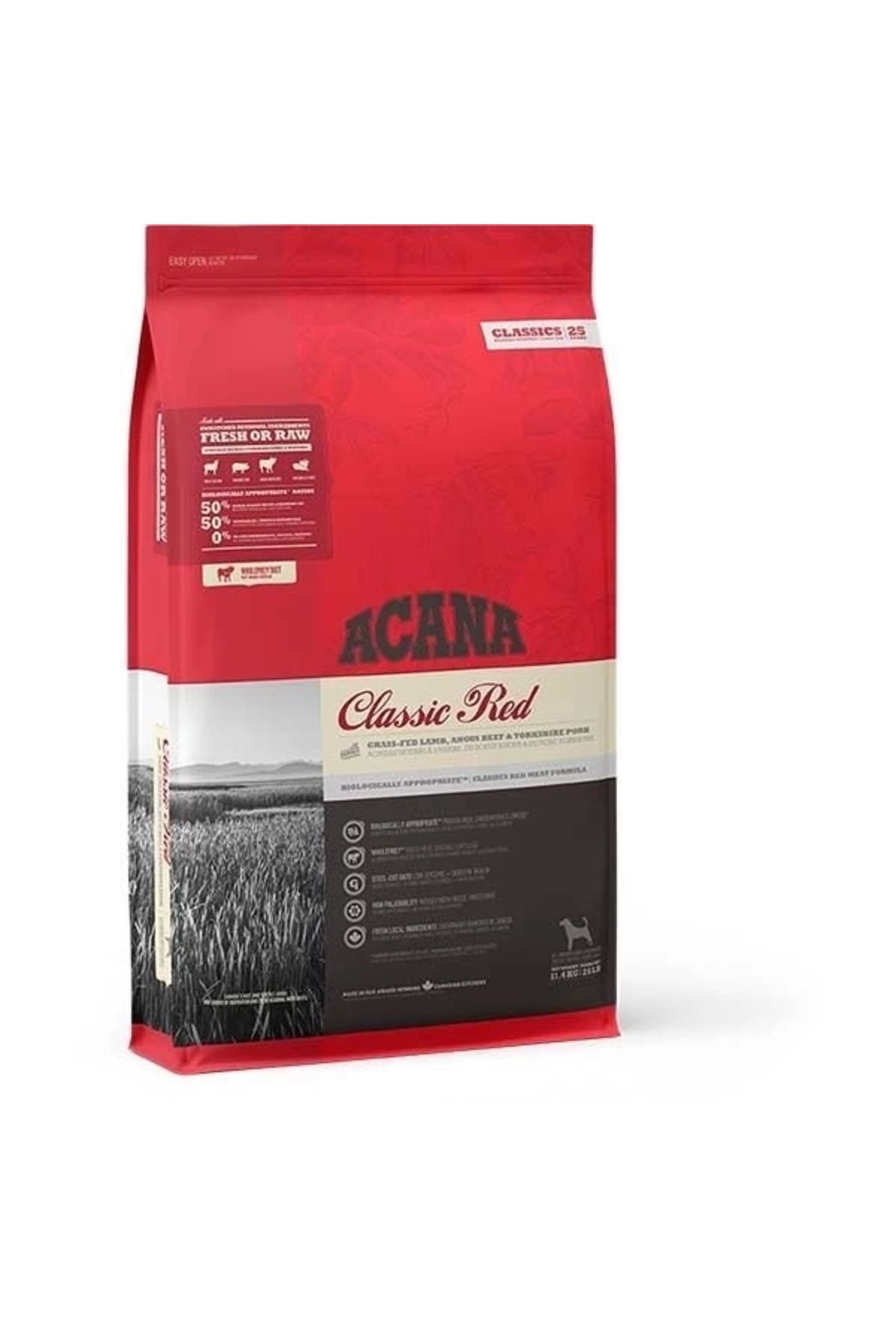 ShopNova Acana Classics Red Düşük Tahıllı Etli ve Sebzeli Yetişkin Köpek Maması 14.5 Kg