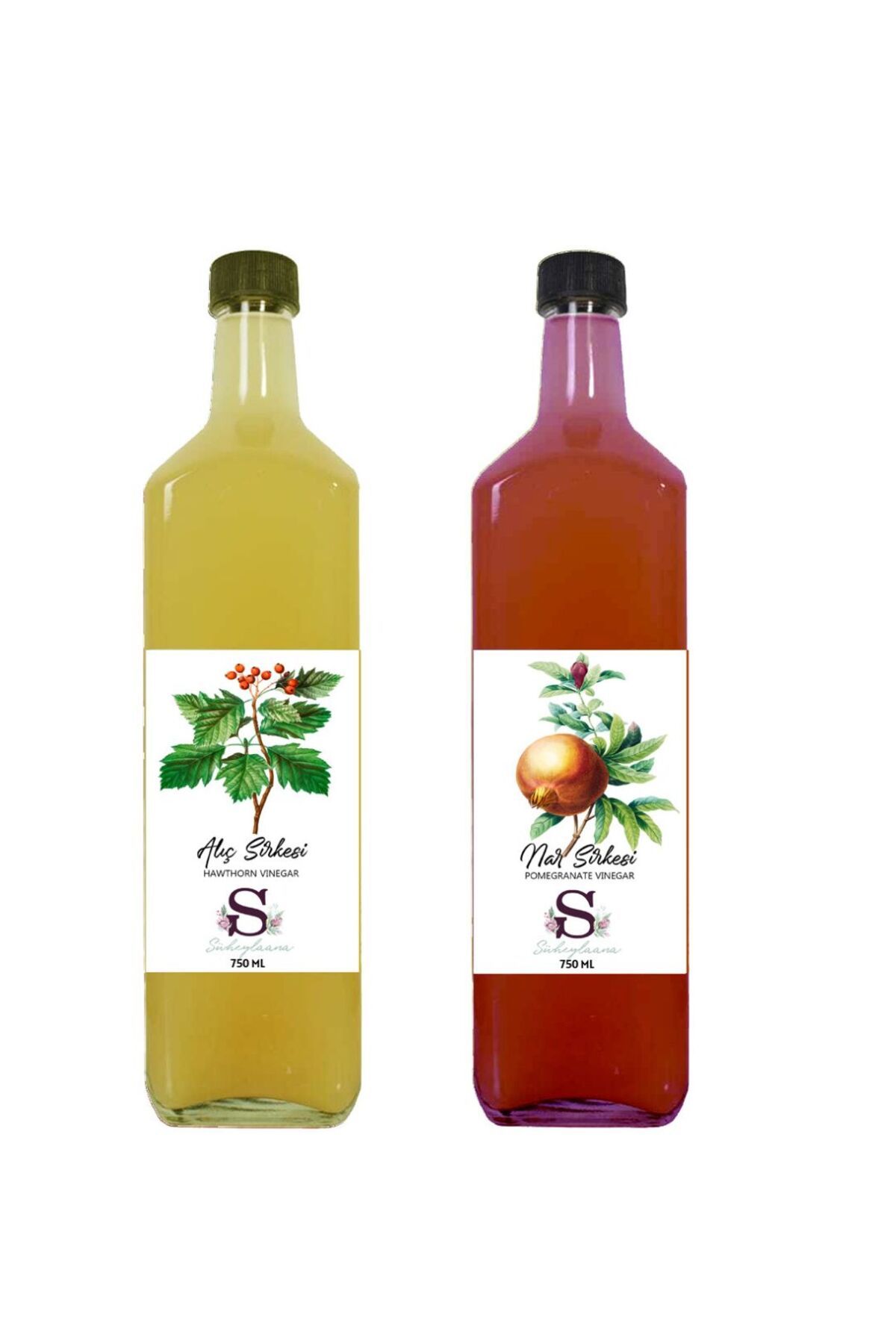Süheylaana Doğal Alıç Sirkesi 750 Ml - Doğal Nar Sirkesi 750 Ml