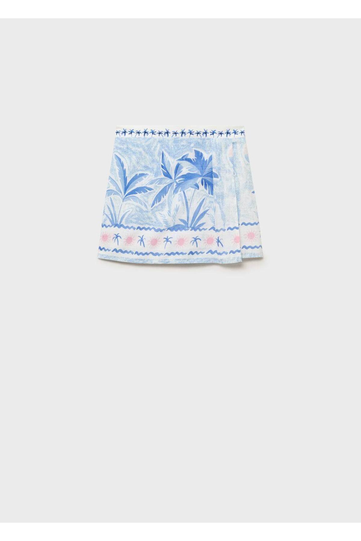 Palmiye desenli etek