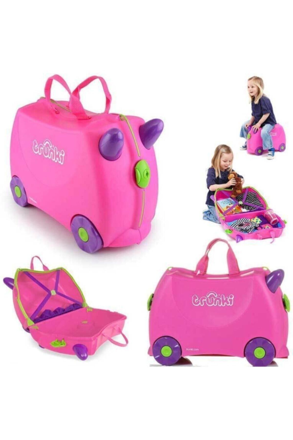 SerenityHaven Çocuk Bavulu - Pembe Trixie