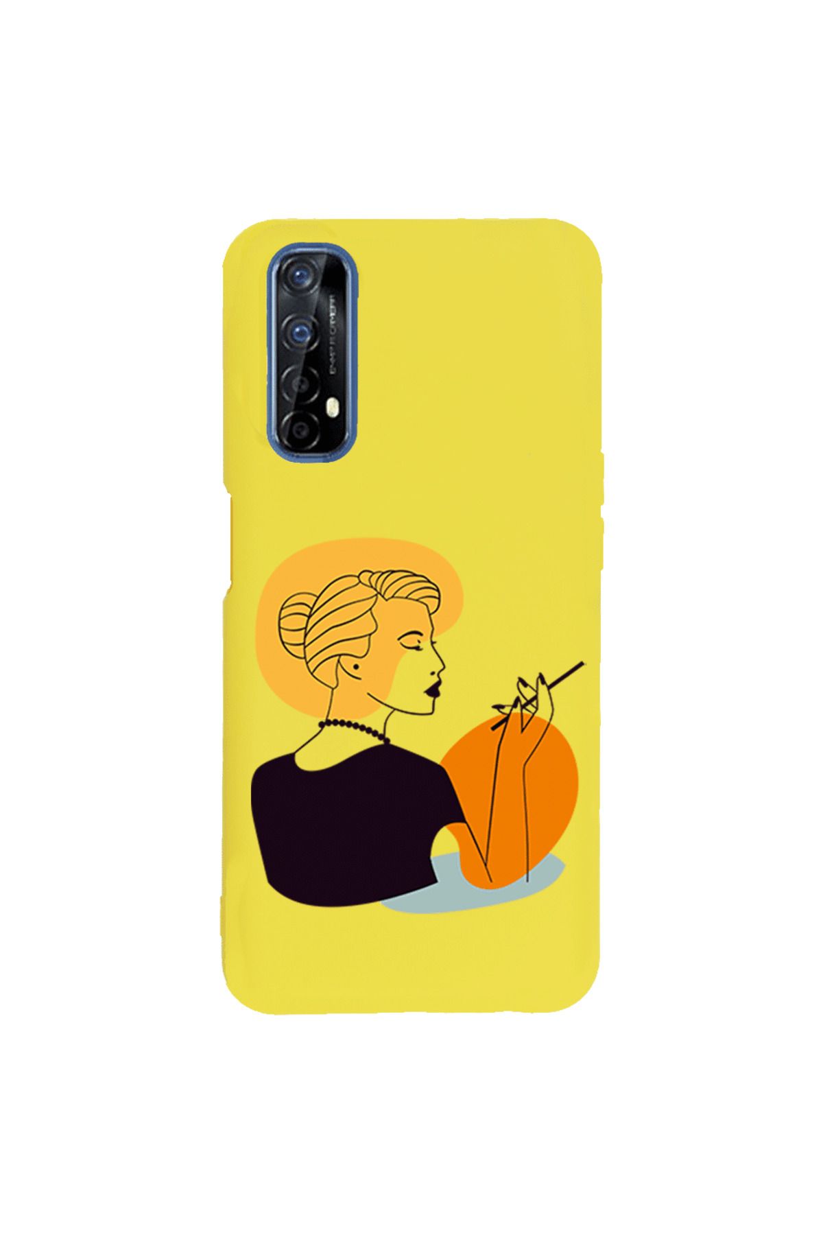 Royaleks Realme 7 Lansman Kılıf - Art Woman 2