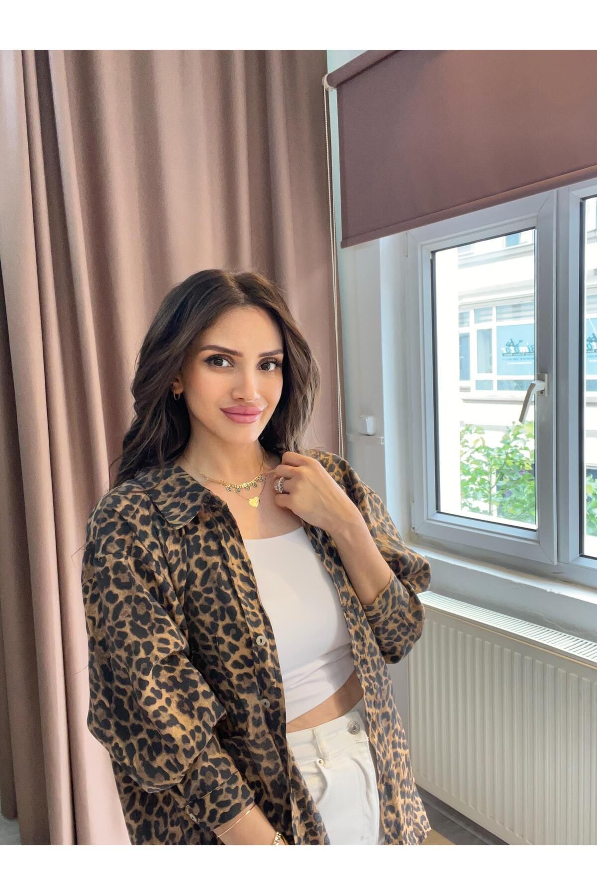 MODA Leopar Gömlek