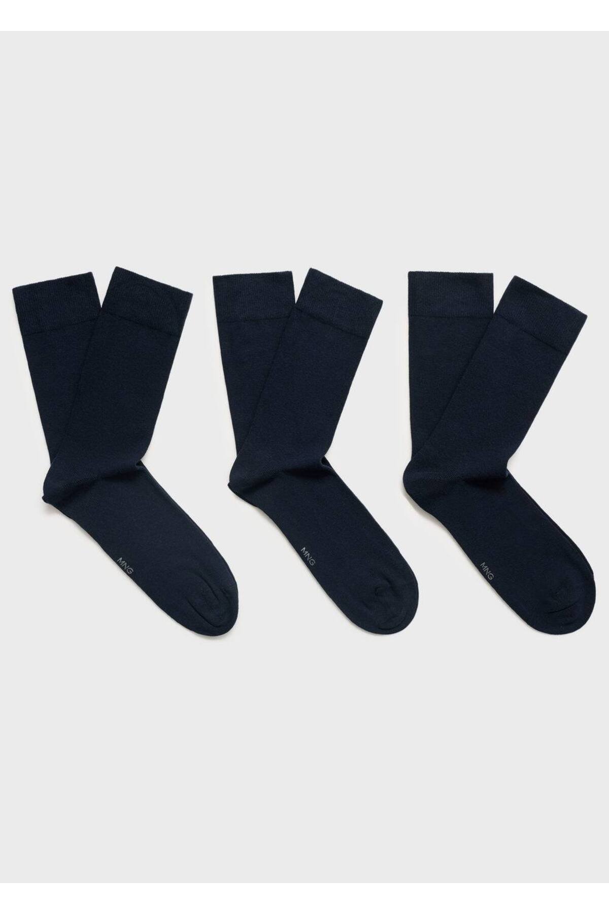 3'lü pamuklu çorap