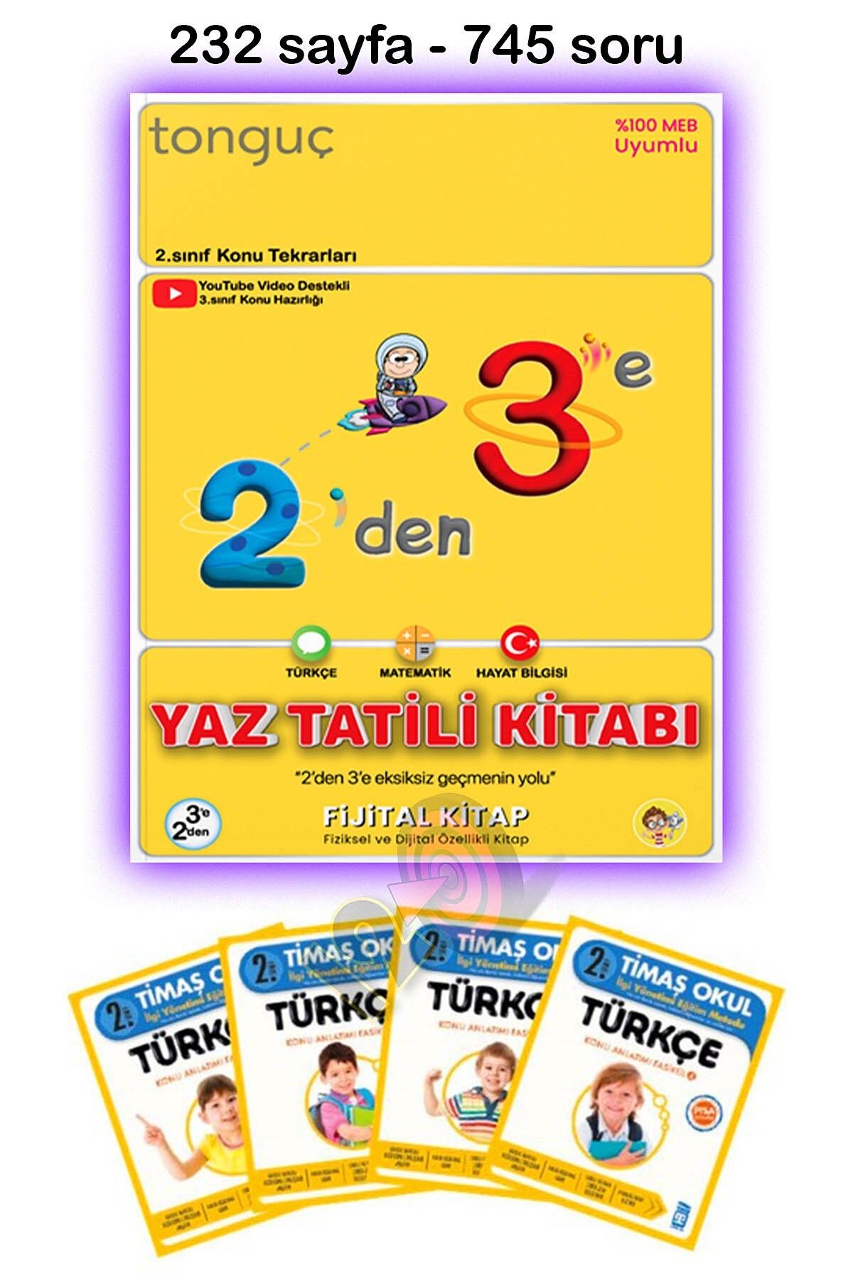 Tonguç Yayınları 2'den 3'e 2. Sınıftan 3. Sınıfa Hazırlık Kitabı
