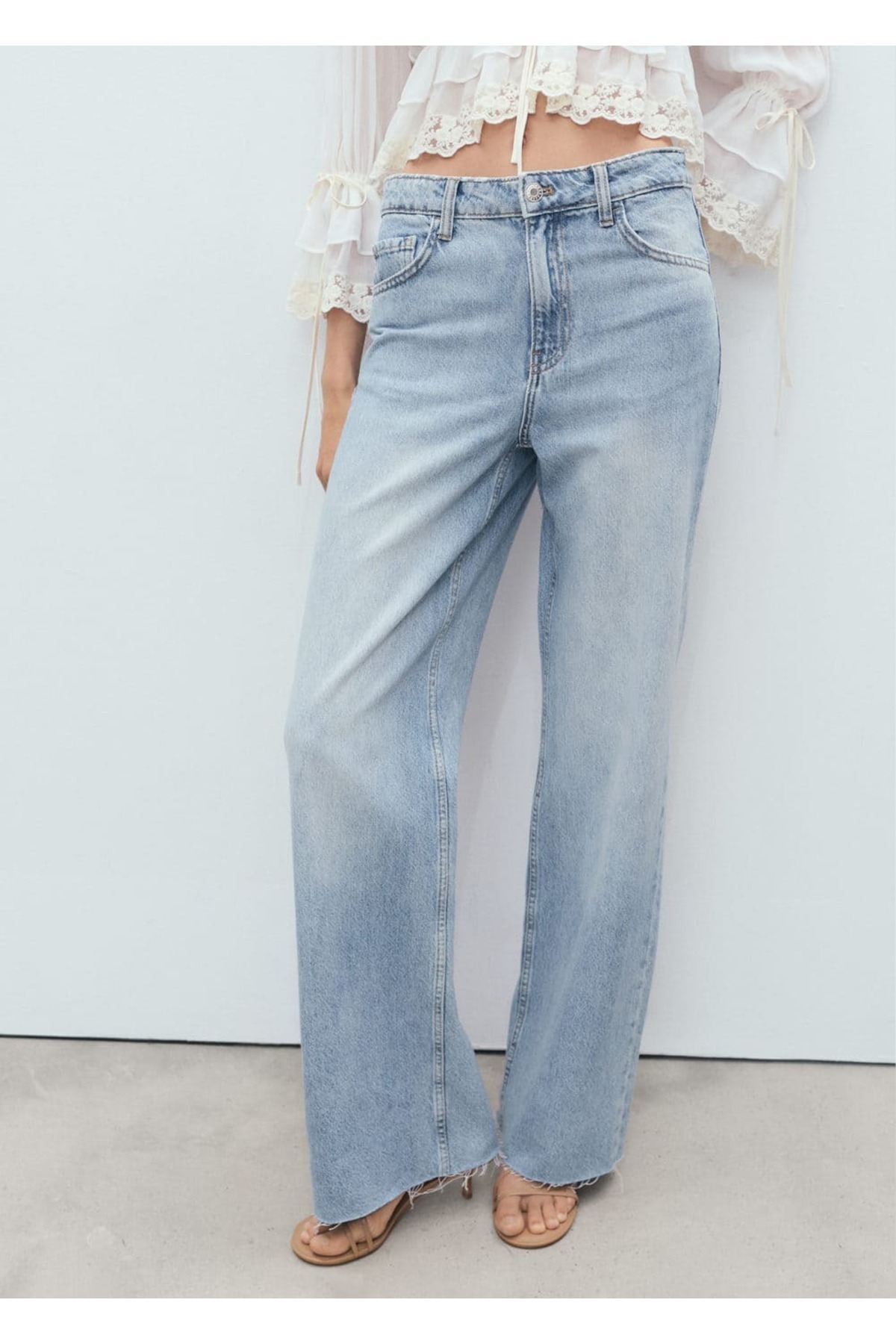 Danila wideleg yüksek belli jean pantolon